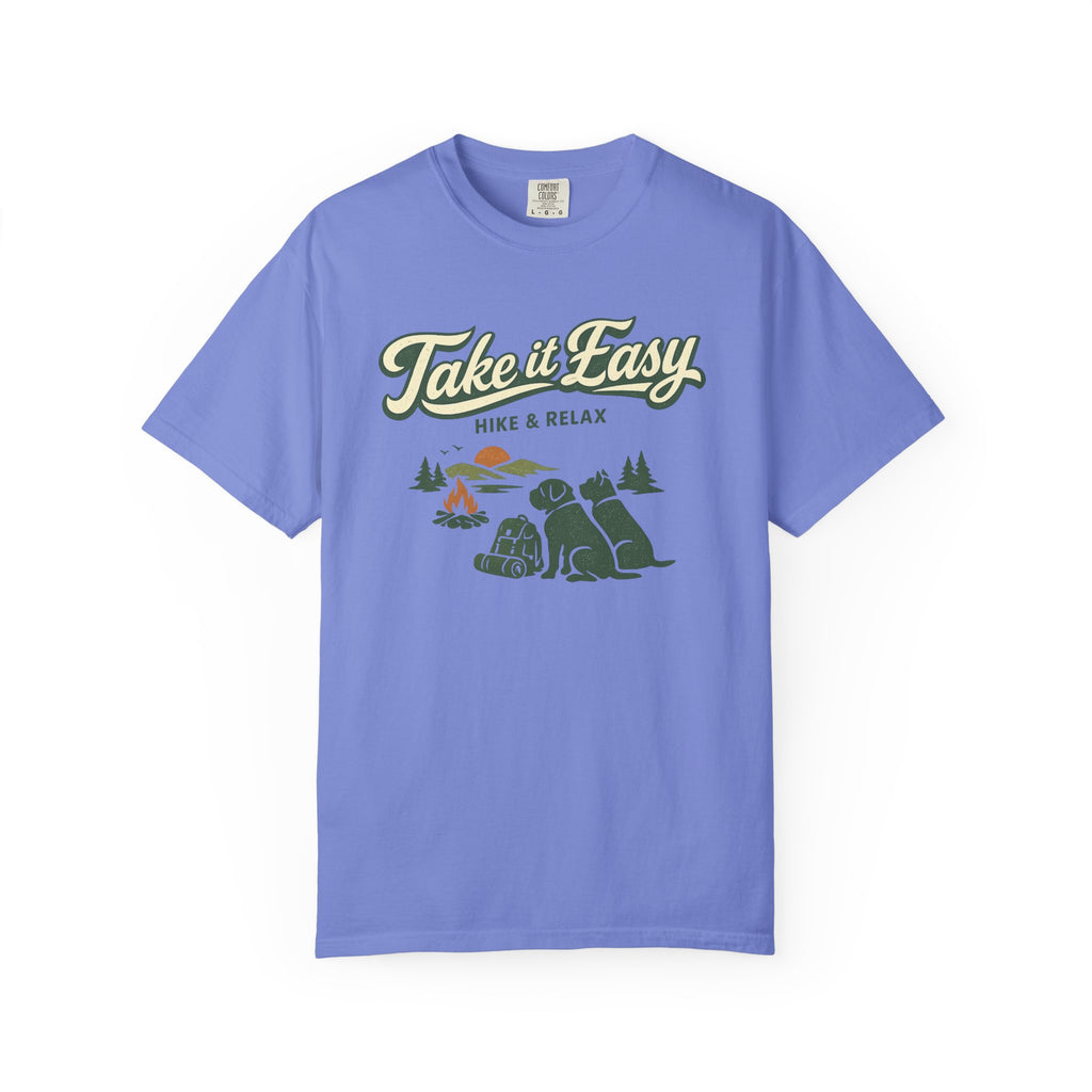 Take It Easy Hike & Relax T-Shirt — Camping Bear Graphic Tee
