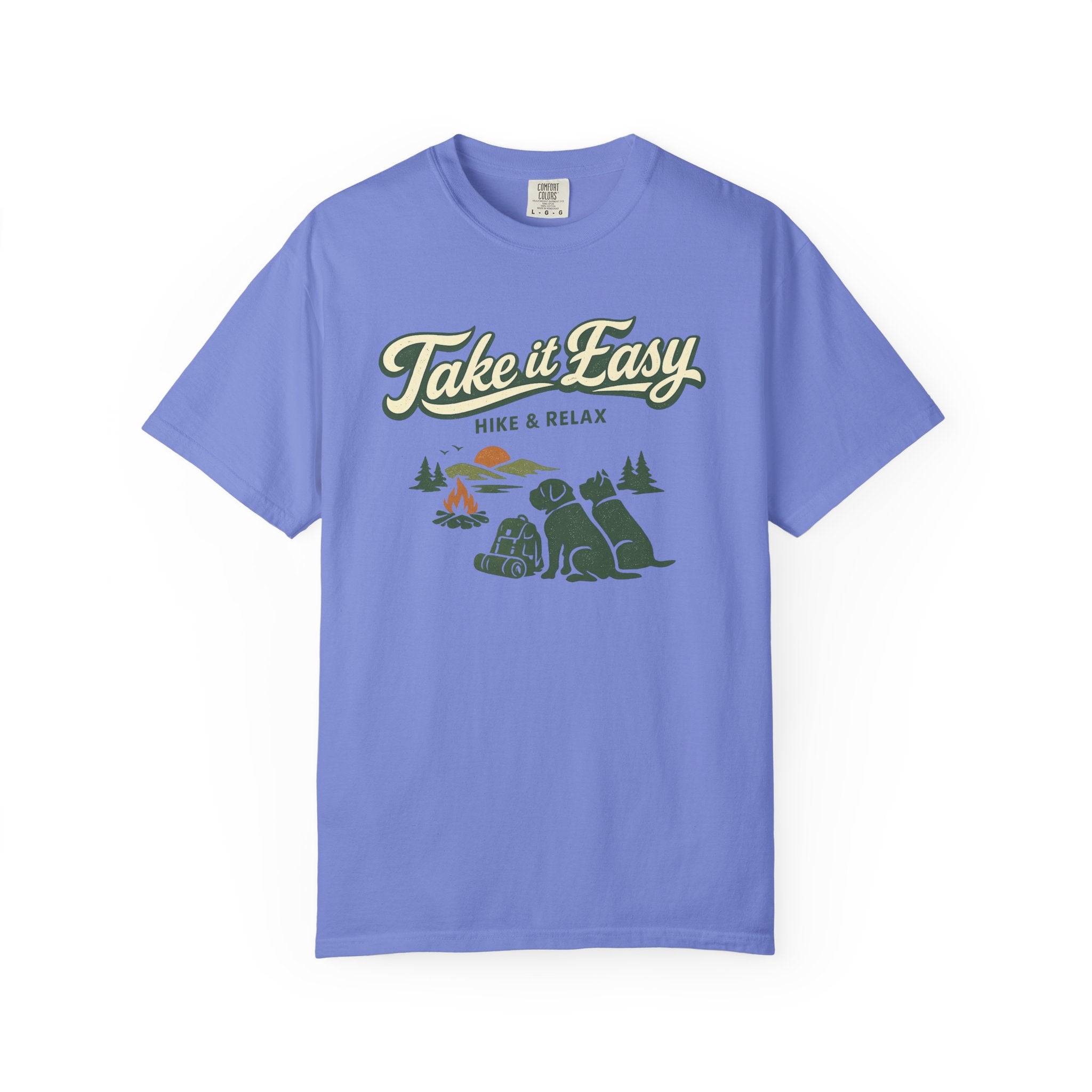 Take It Easy Hike & Relax T-Shirt — Camping Bear Graphic Tee