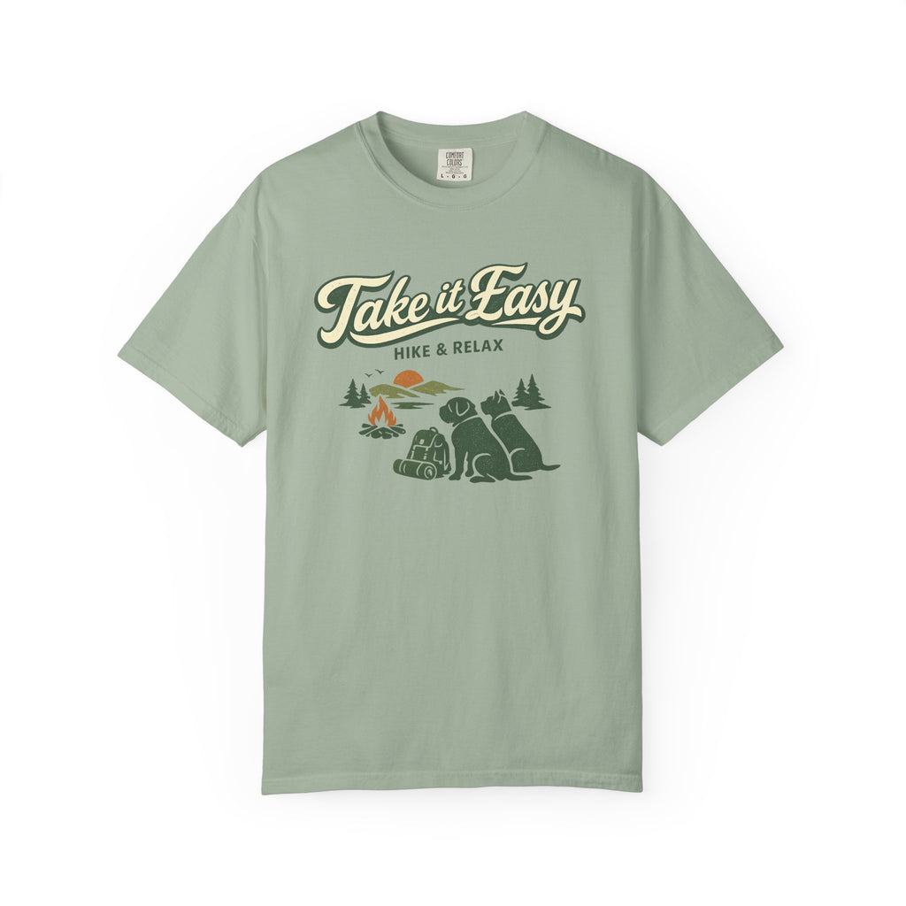 Take It Easy Hike & Relax T-Shirt — Camping Bear Graphic Tee