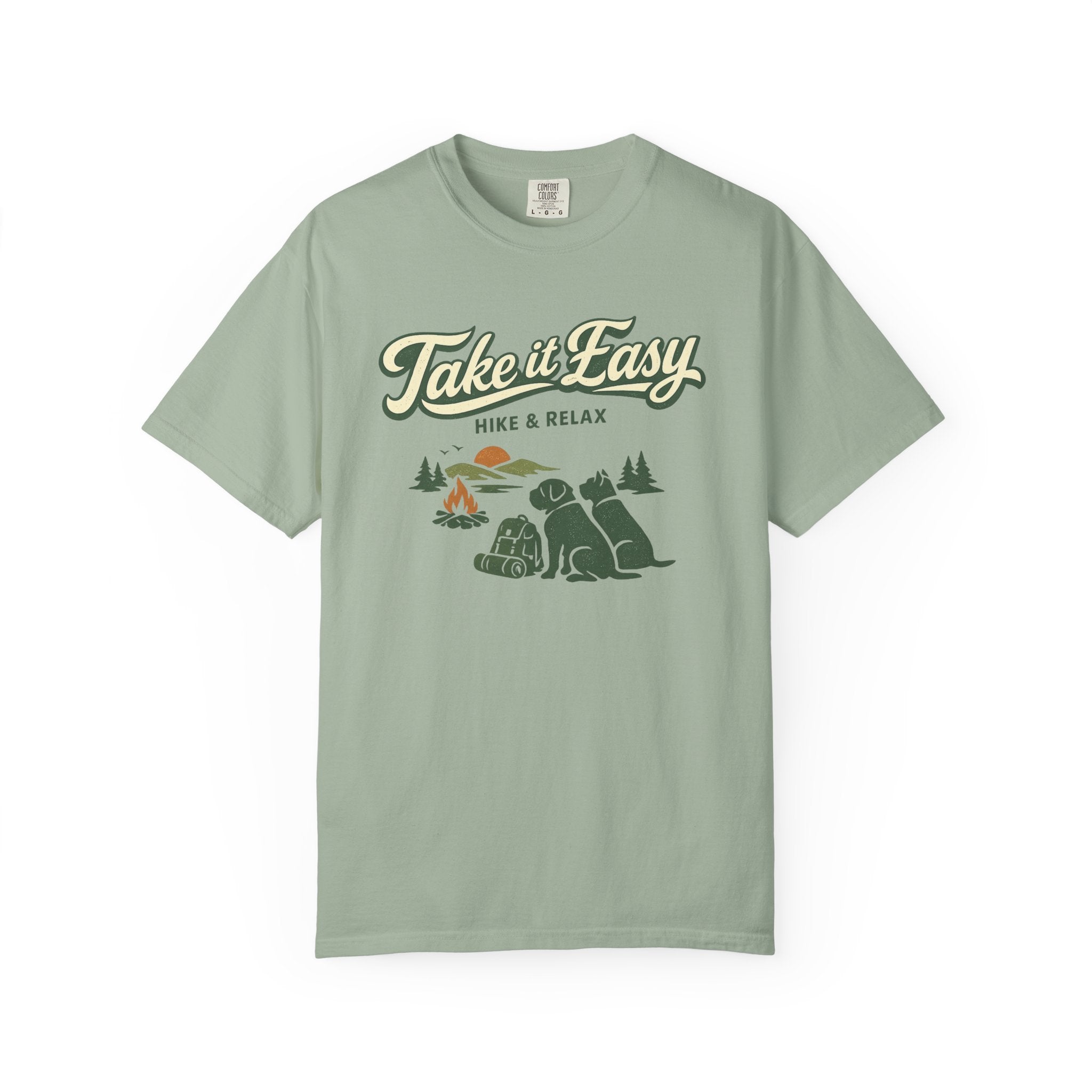 Take It Easy Hike & Relax T-Shirt — Camping Bear Graphic Tee