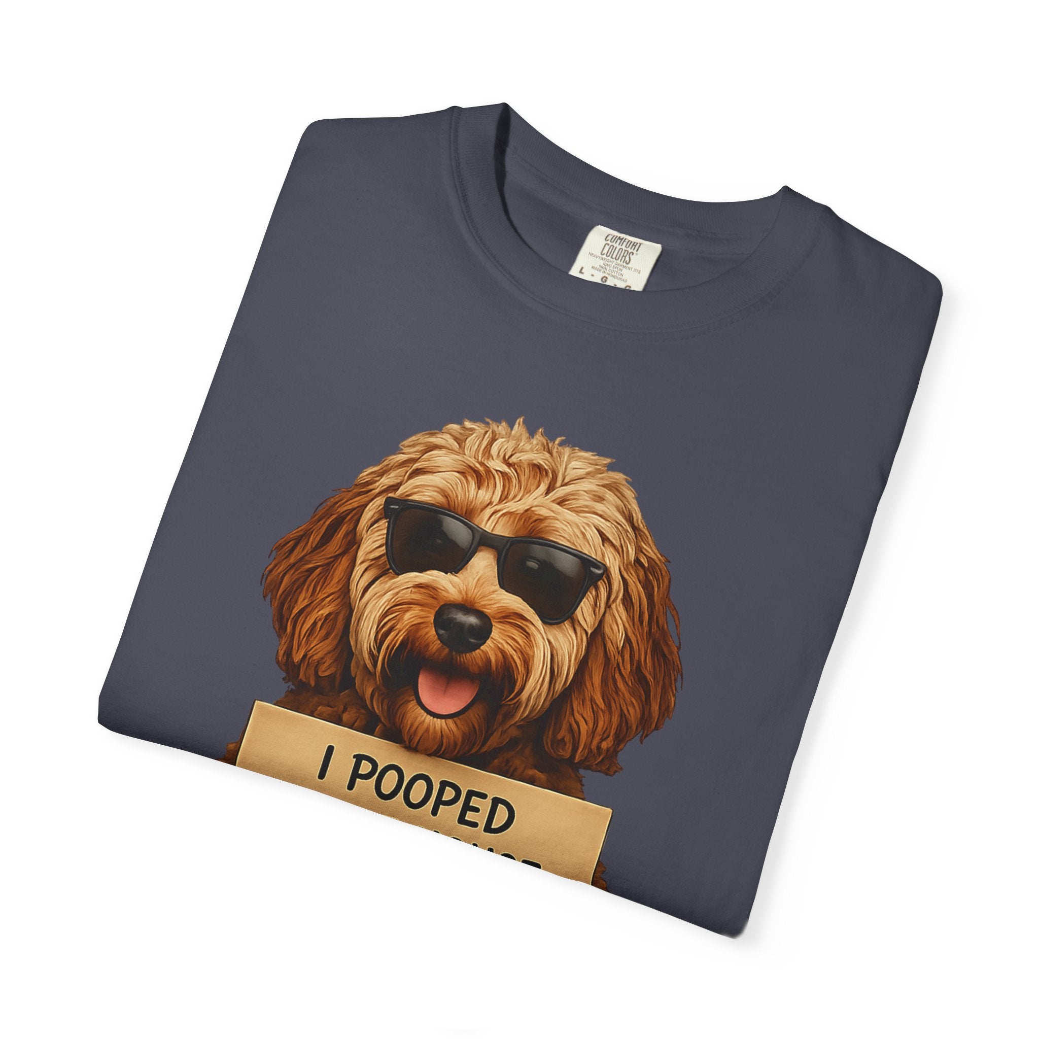 Dog Humor T-Shirt — "I Pooped in the House and It Was Worth It" Funny Graphic Tee