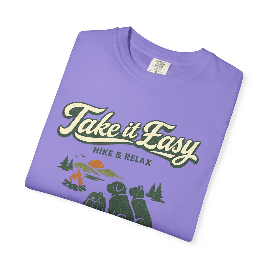 Take It Easy Hike & Relax T-Shirt — Camping Bear Graphic Tee
