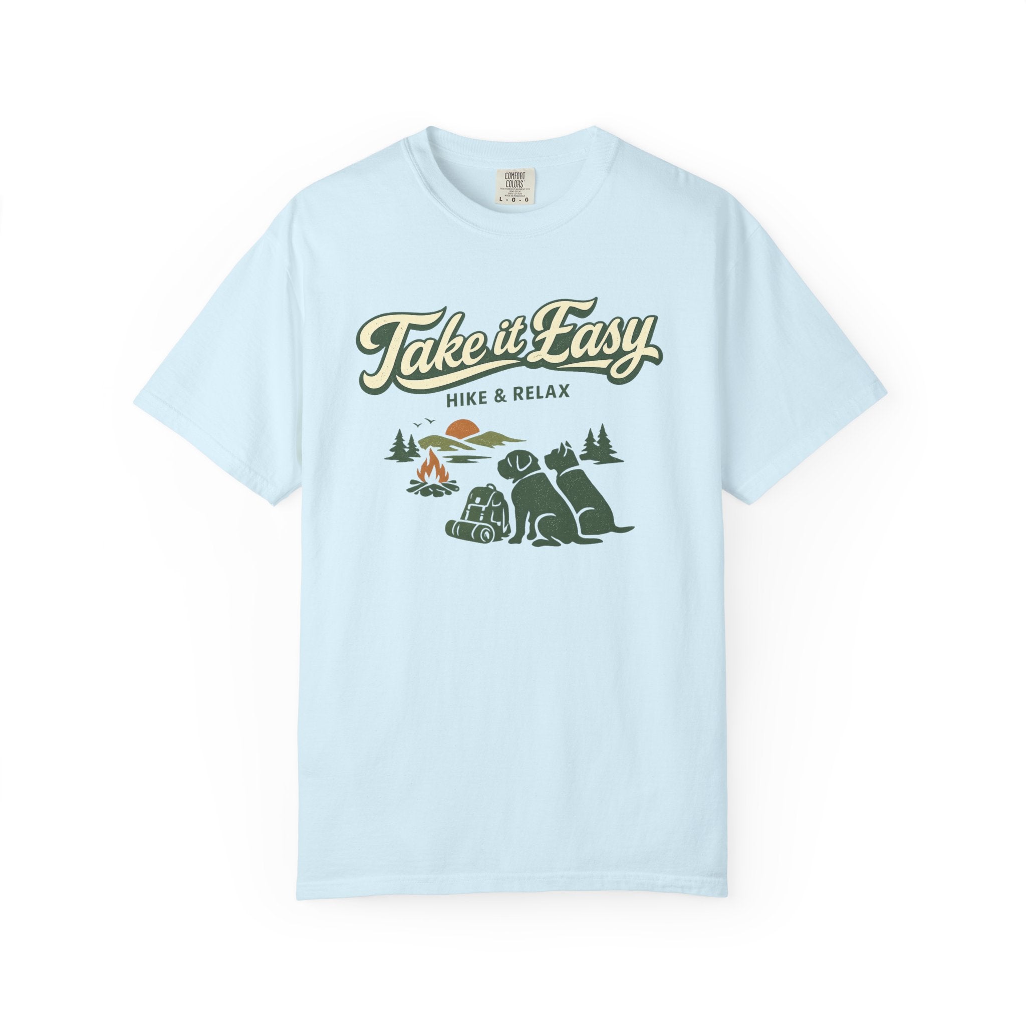 Take It Easy Hike & Relax T-Shirt — Camping Bear Graphic Tee