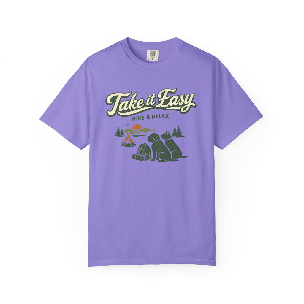 Take It Easy Hike & Relax T-Shirt — Camping Bear Graphic Tee