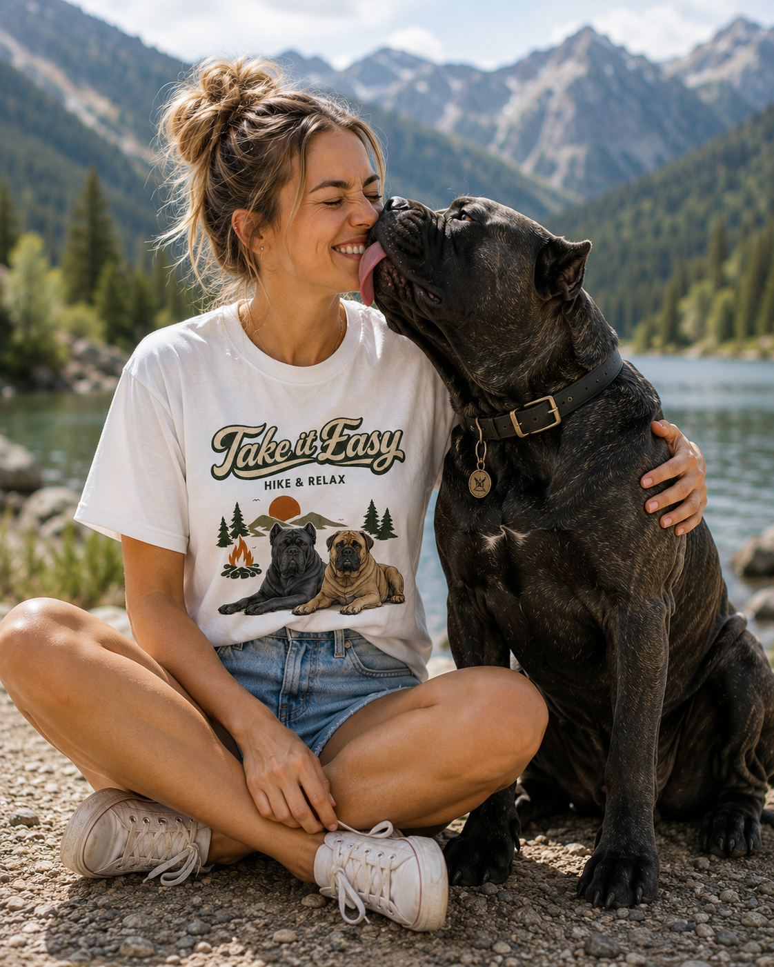 Take It Easy Hike & Relax T-Shirt — Camping Bear Graphic Tee
