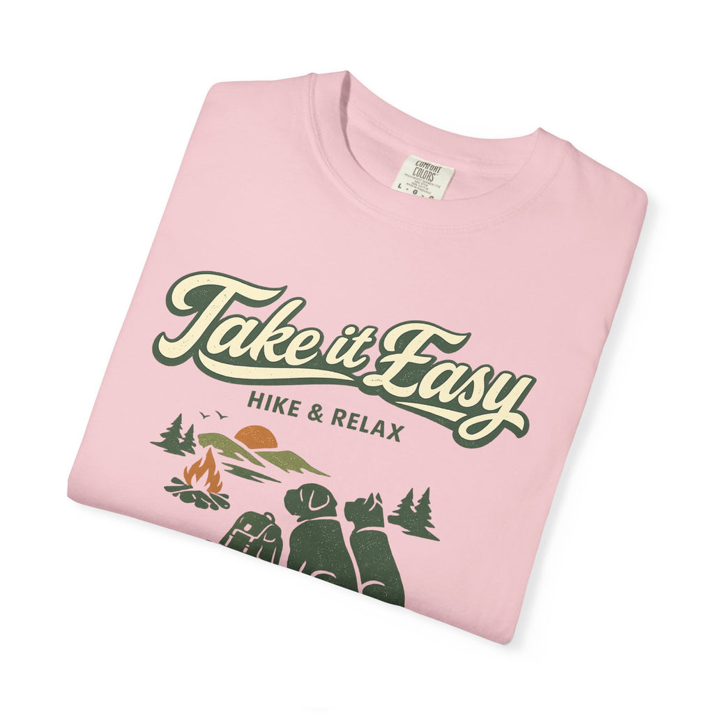 Take It Easy Hike & Relax T-Shirt — Camping Bear Graphic Tee