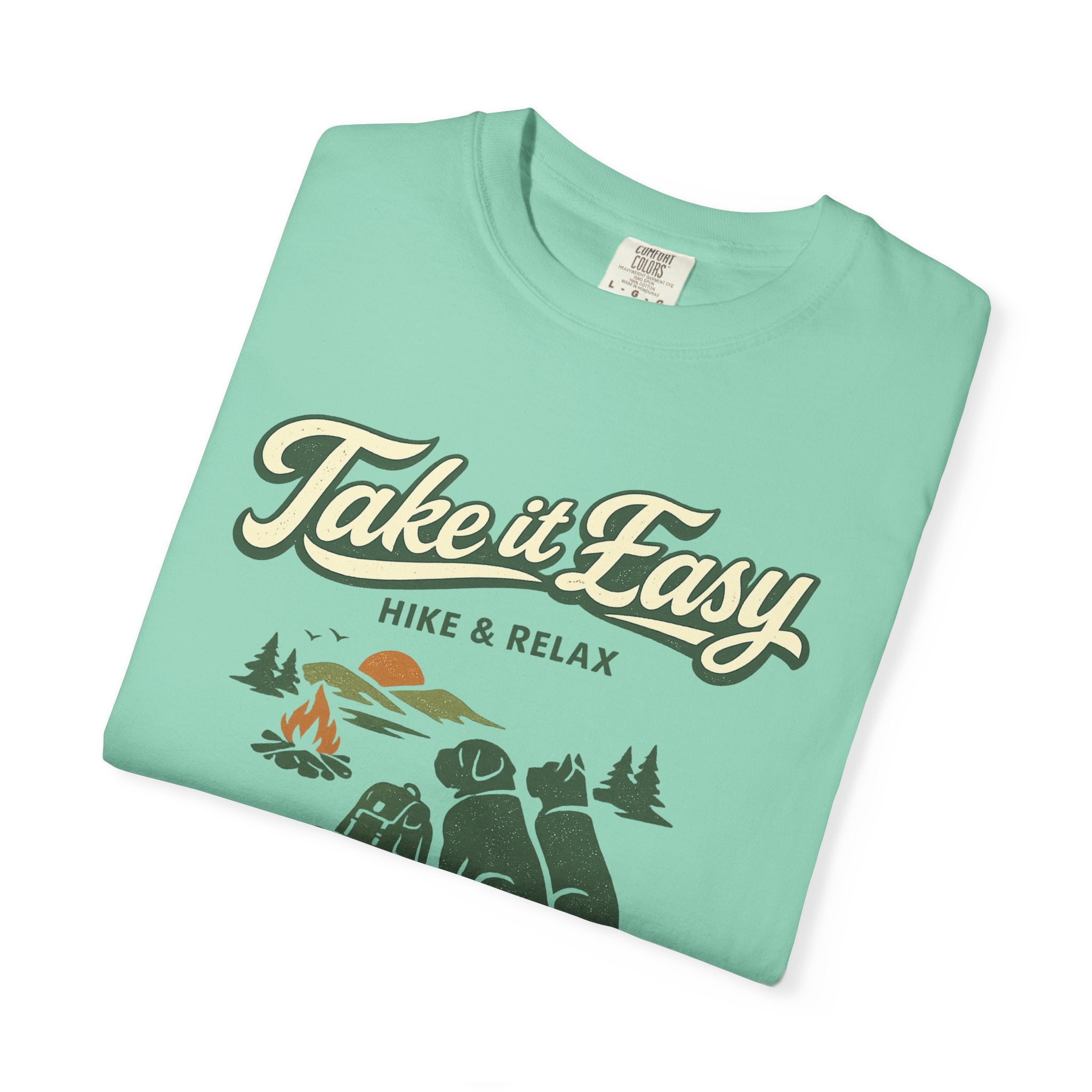 Take It Easy Hike & Relax T-Shirt — Camping Bear Graphic Tee