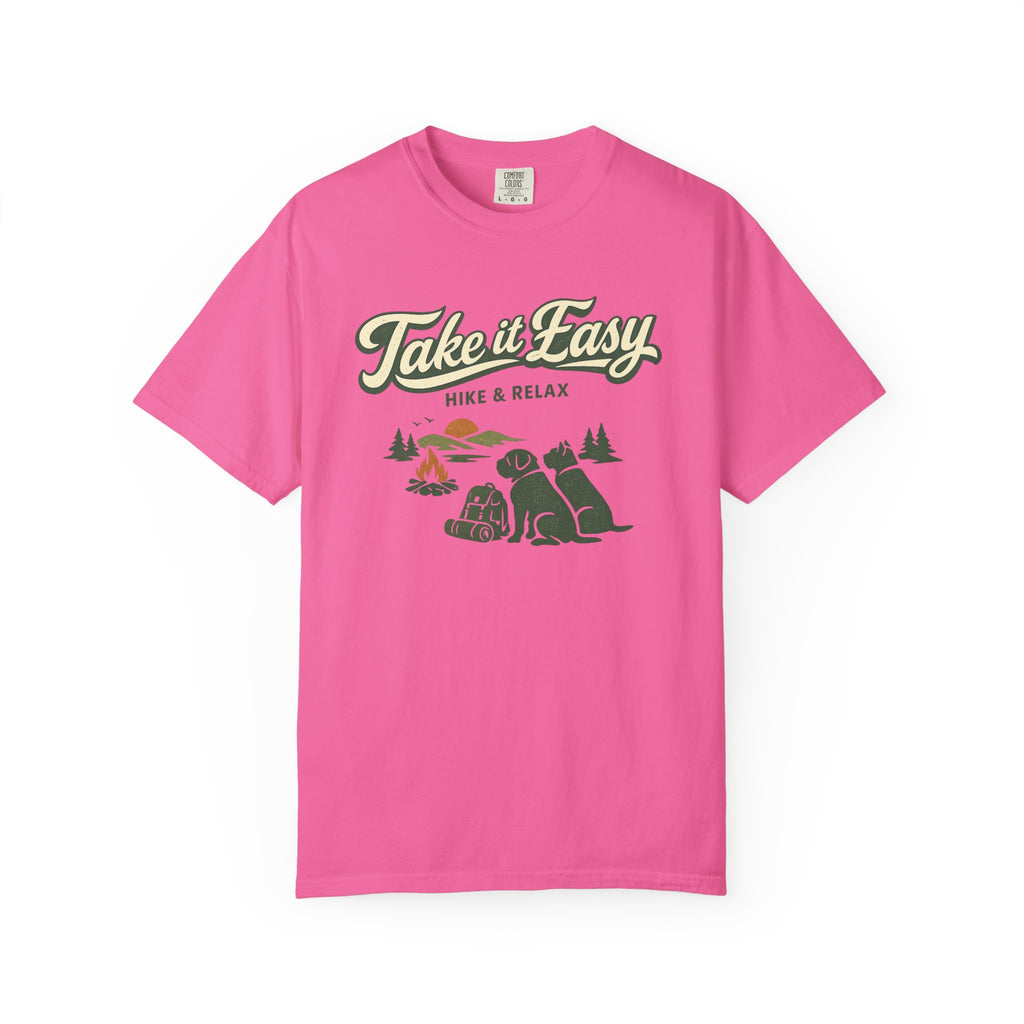 Take It Easy Hike & Relax T-Shirt — Camping Bear Graphic Tee