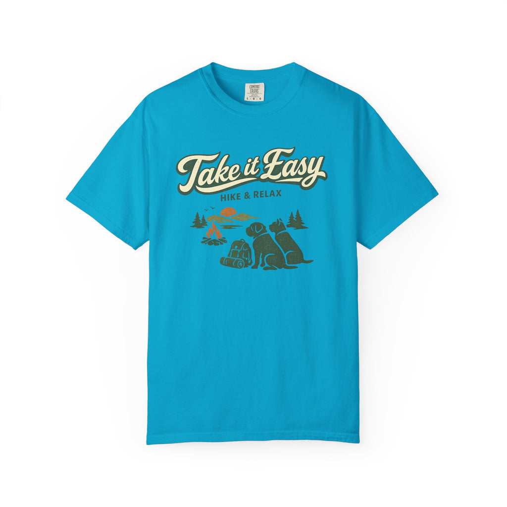 Take It Easy Hike & Relax T-Shirt — Camping Bear Graphic Tee