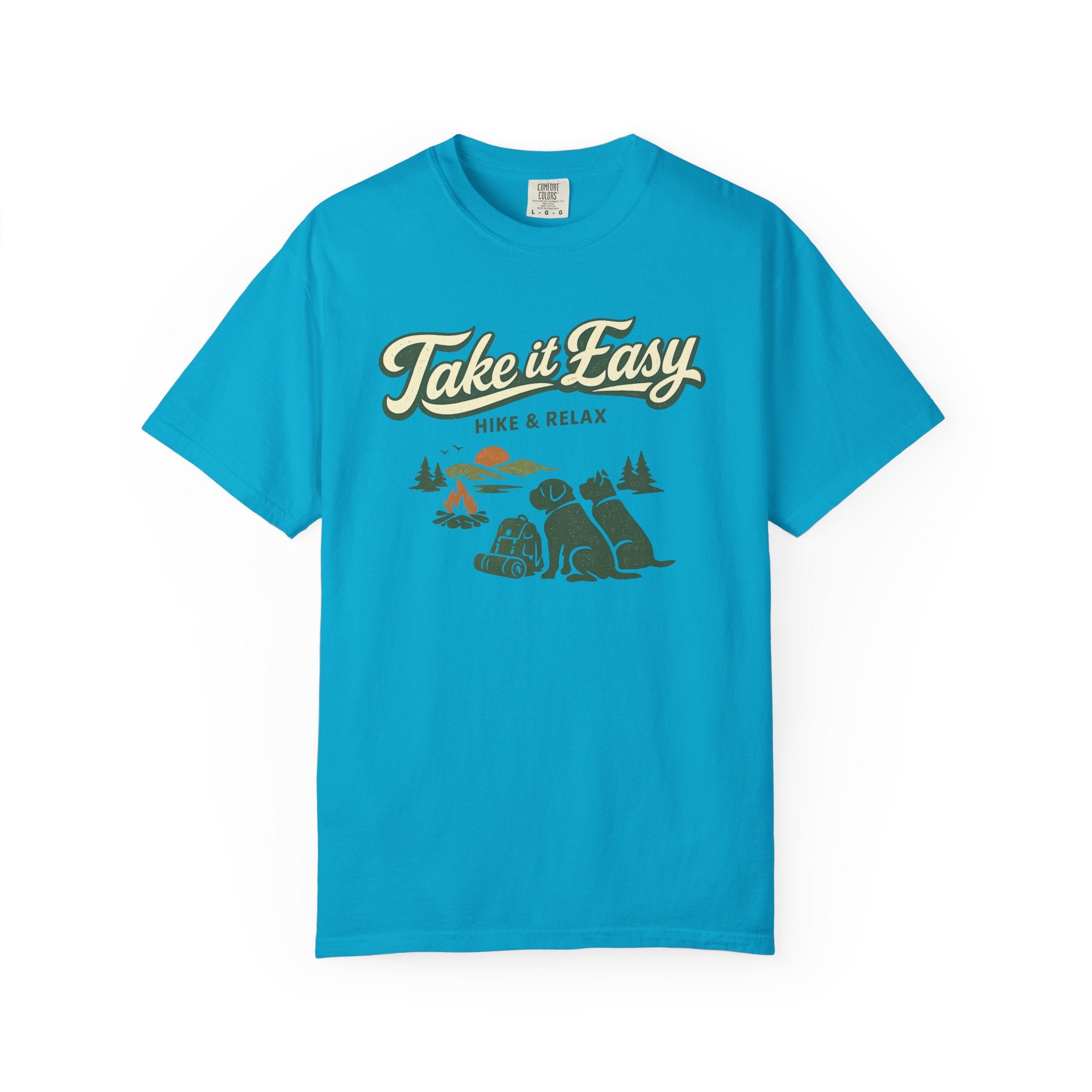 Take It Easy Hike & Relax T-Shirt — Camping Bear Graphic Tee