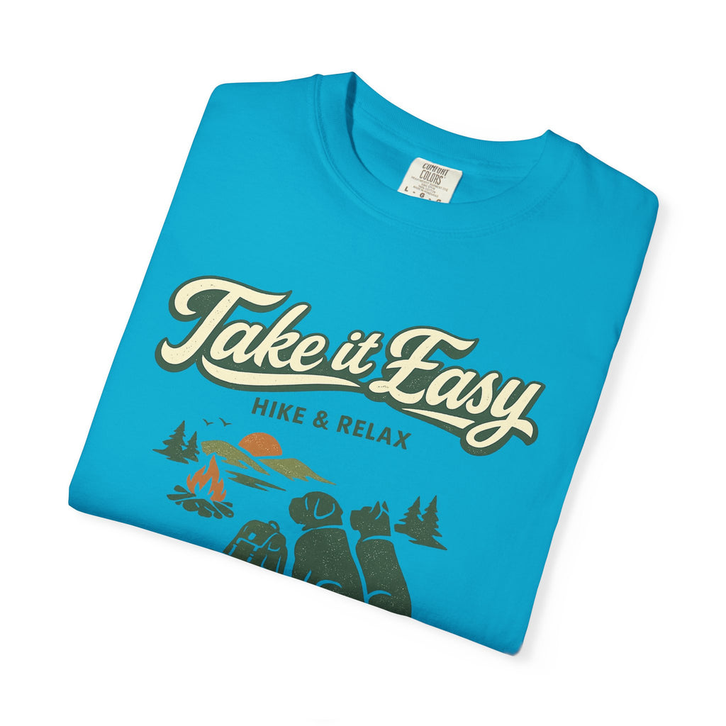 Take It Easy Hike & Relax T-Shirt — Camping Bear Graphic Tee