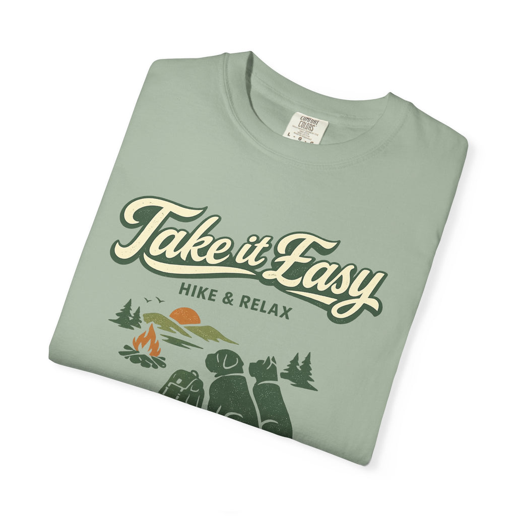 Take It Easy Hike & Relax T-Shirt — Camping Bear Graphic Tee