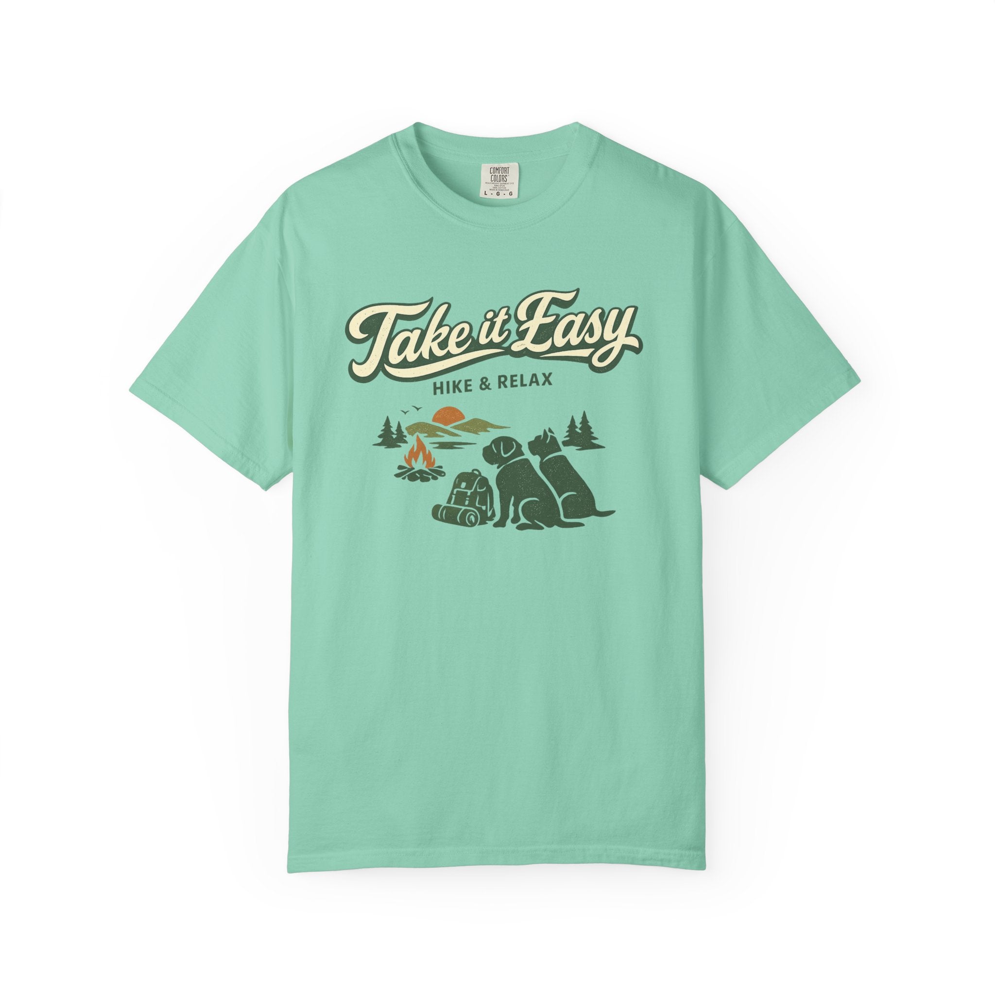 Take It Easy Hike & Relax T-Shirt — Camping Bear Graphic Tee