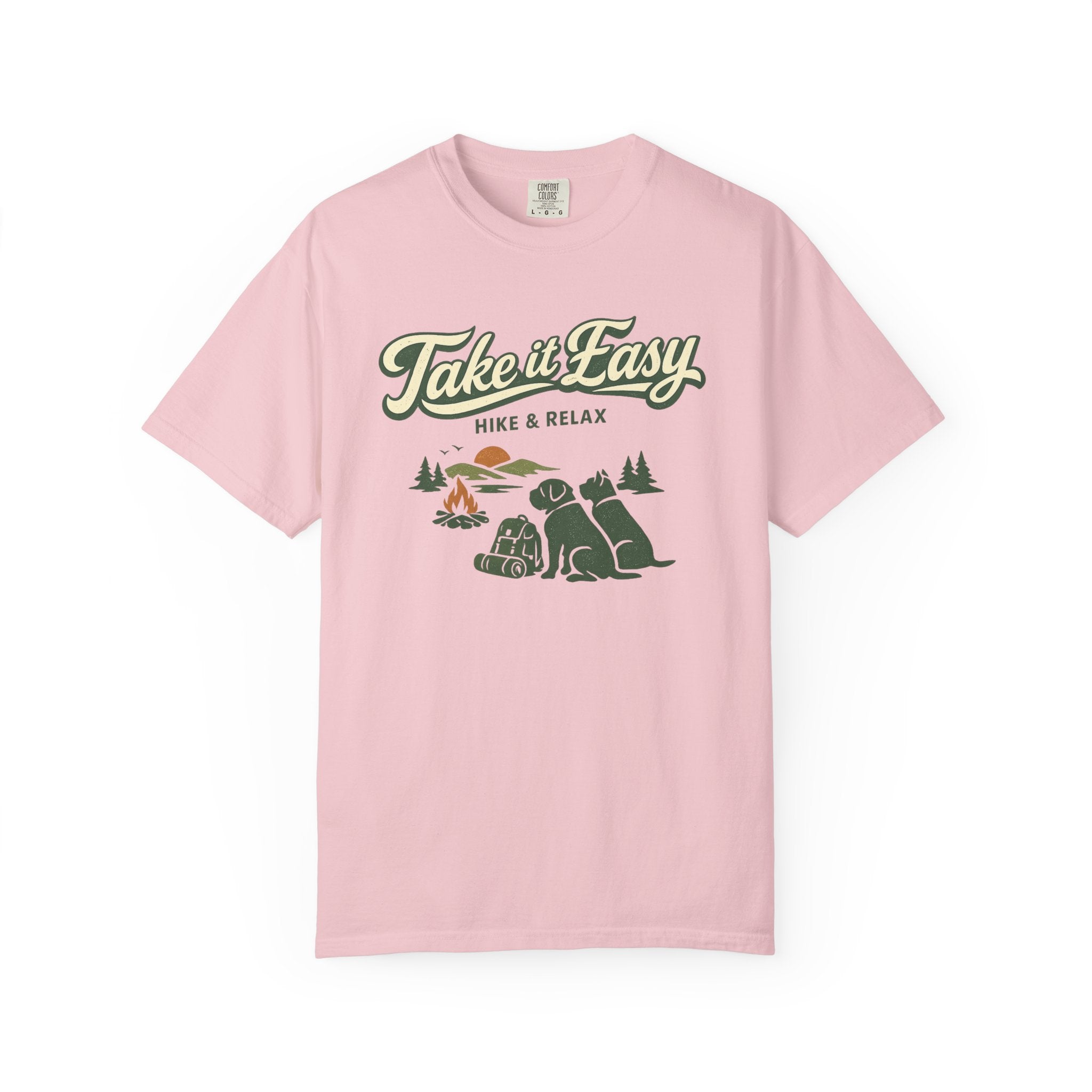 Take It Easy Hike & Relax T-Shirt — Camping Bear Graphic Tee