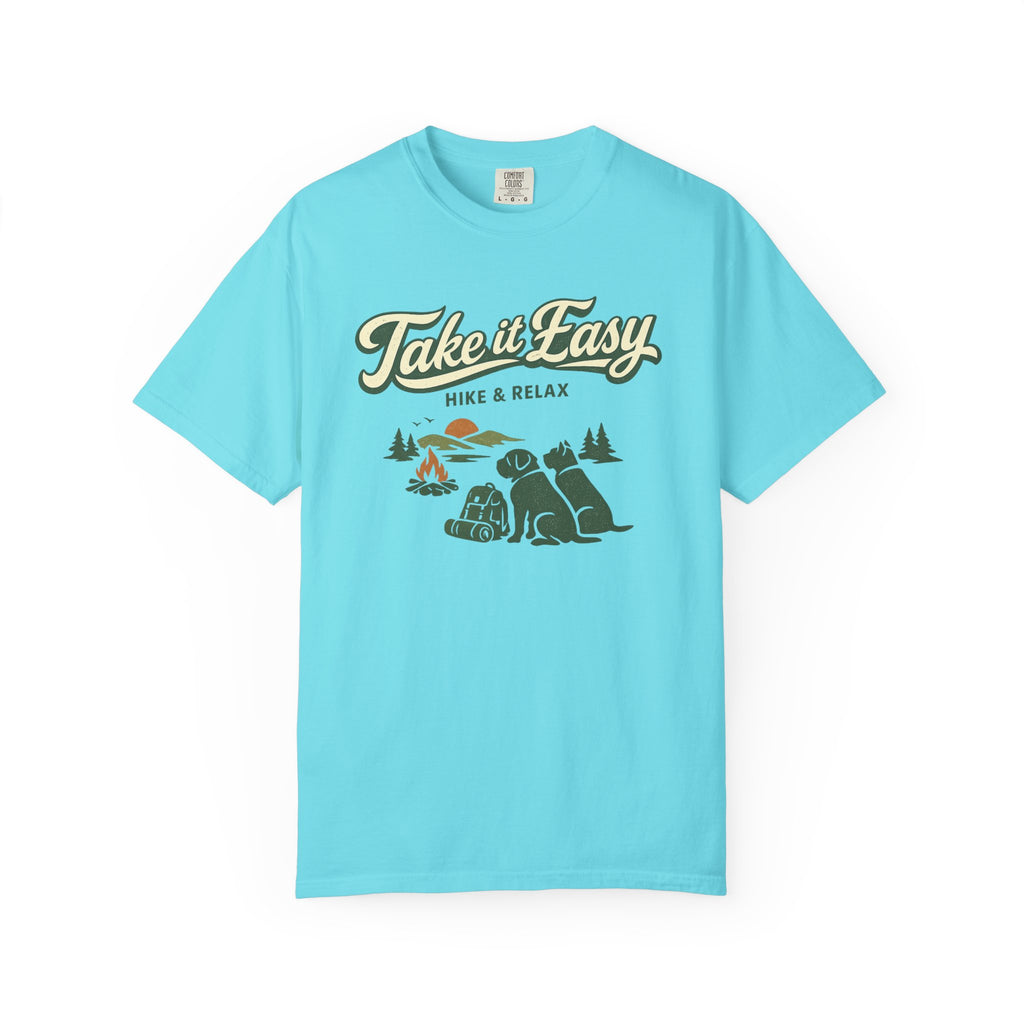 Take It Easy Hike & Relax T-Shirt — Camping Bear Graphic Tee