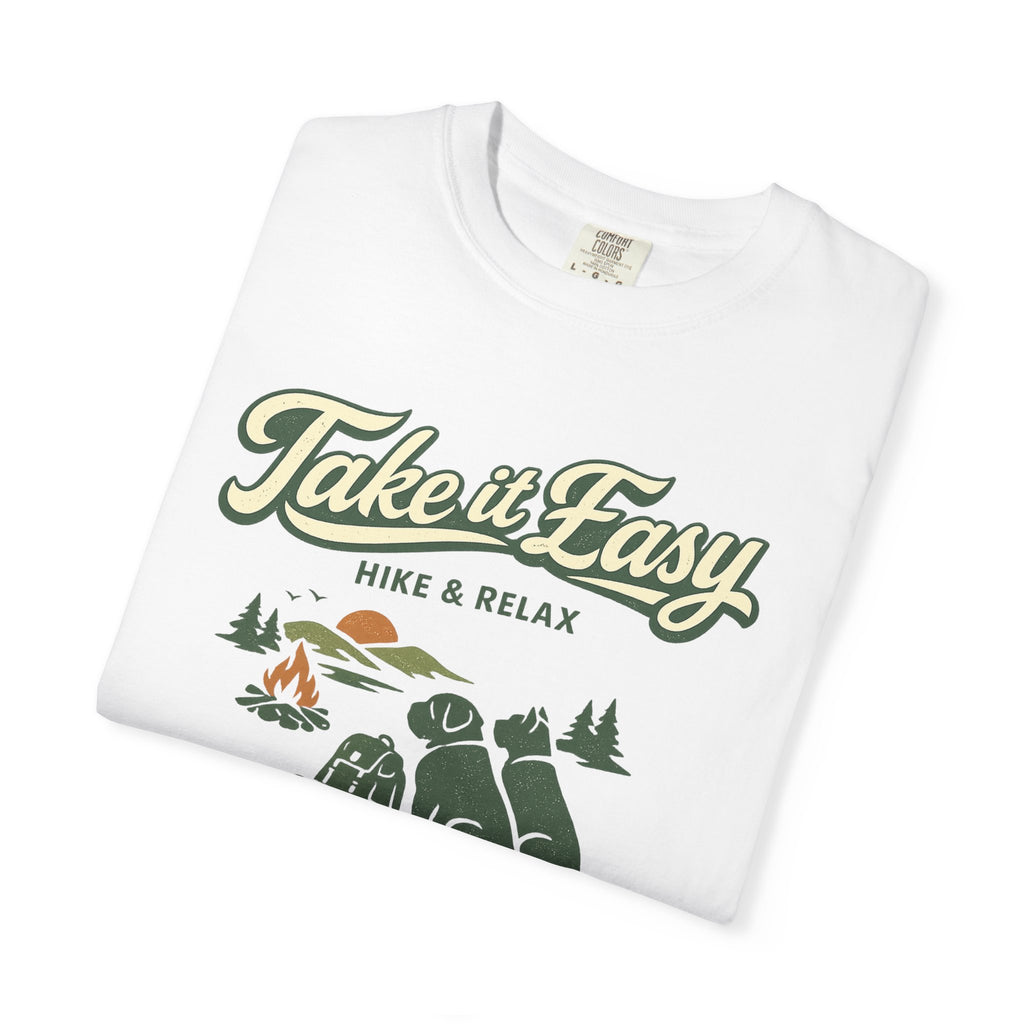 Take It Easy Hike & Relax T-Shirt — Camping Bear Graphic Tee