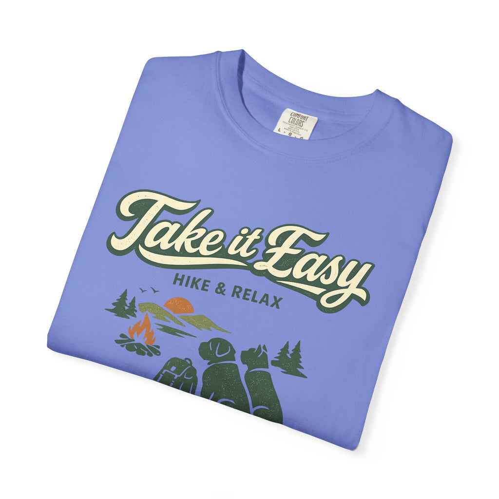 Take It Easy Hike & Relax T-Shirt — Camping Bear Graphic Tee