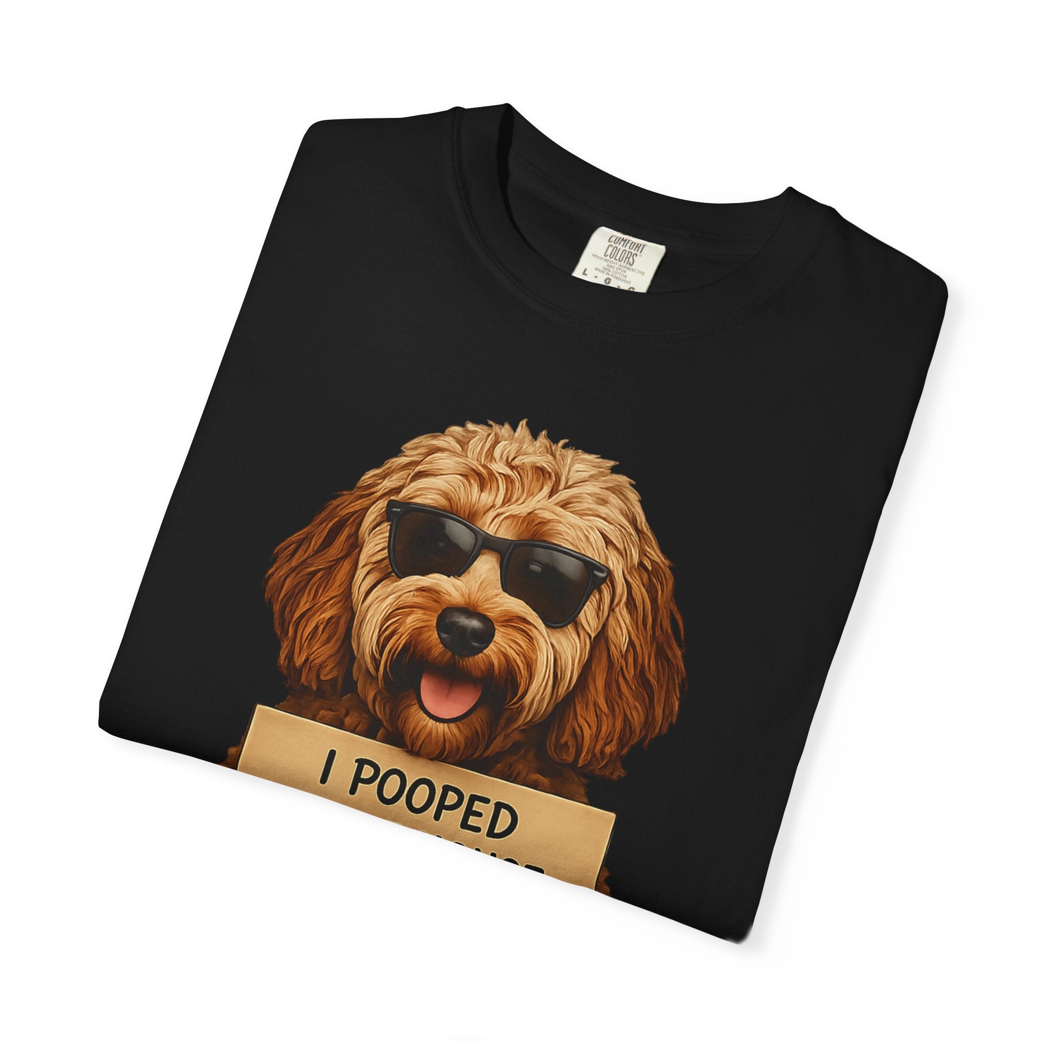 Dog Humor T-Shirt — "I Pooped in the House and It Was Worth It" Funny Graphic Tee