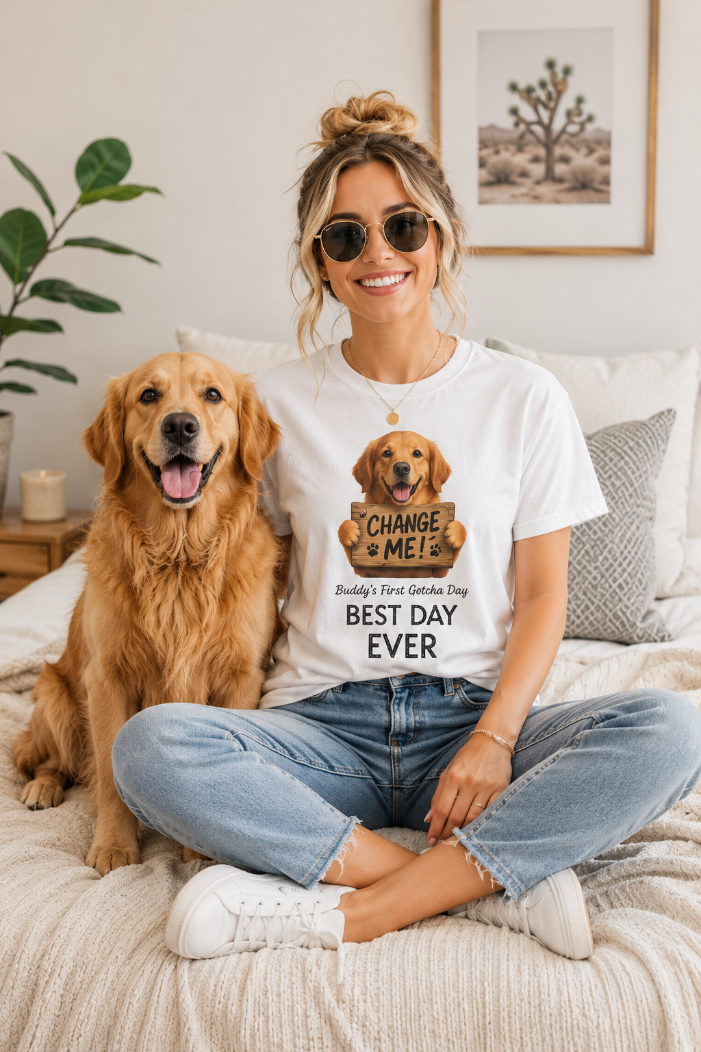 Customizable T-Shirt — Add Your Image, Tagline & Text