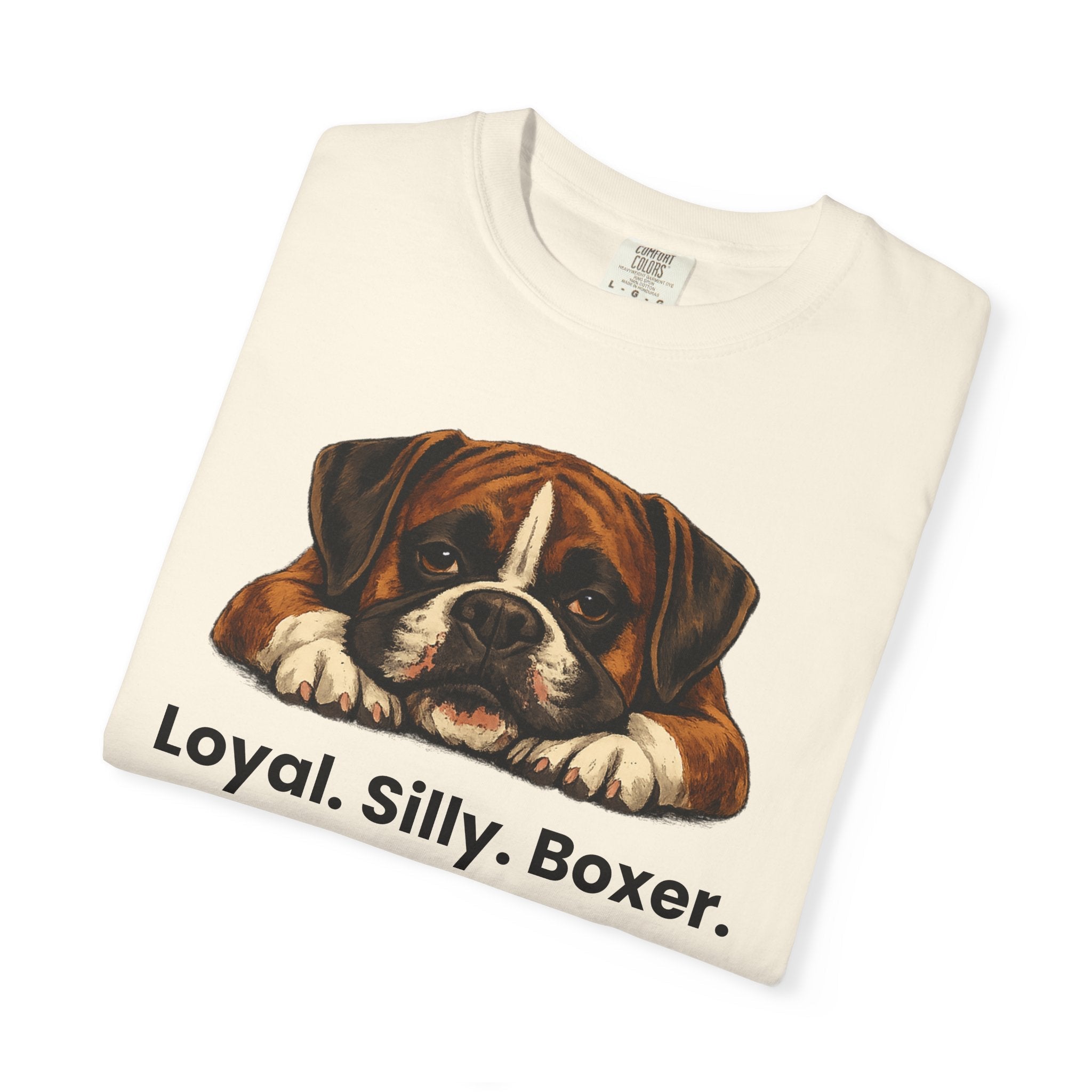 Boxer Dog T-Shirt — "Loyal. Silly. Boxer." Cute Pet Lover Tee - TooEasy Gear