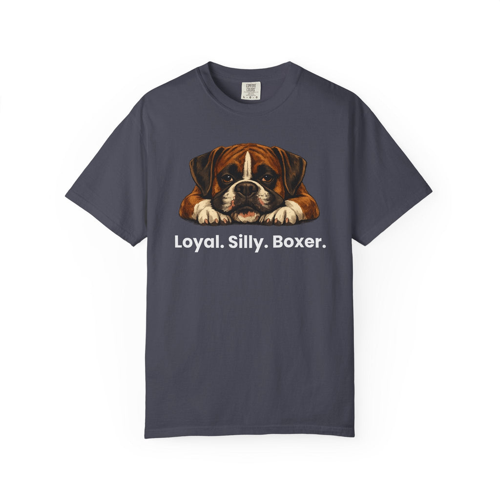 Boxer Dog T-Shirt — "Loyal. Silly. Boxer." Cute Pet Lover Tee - TooEasy Gear