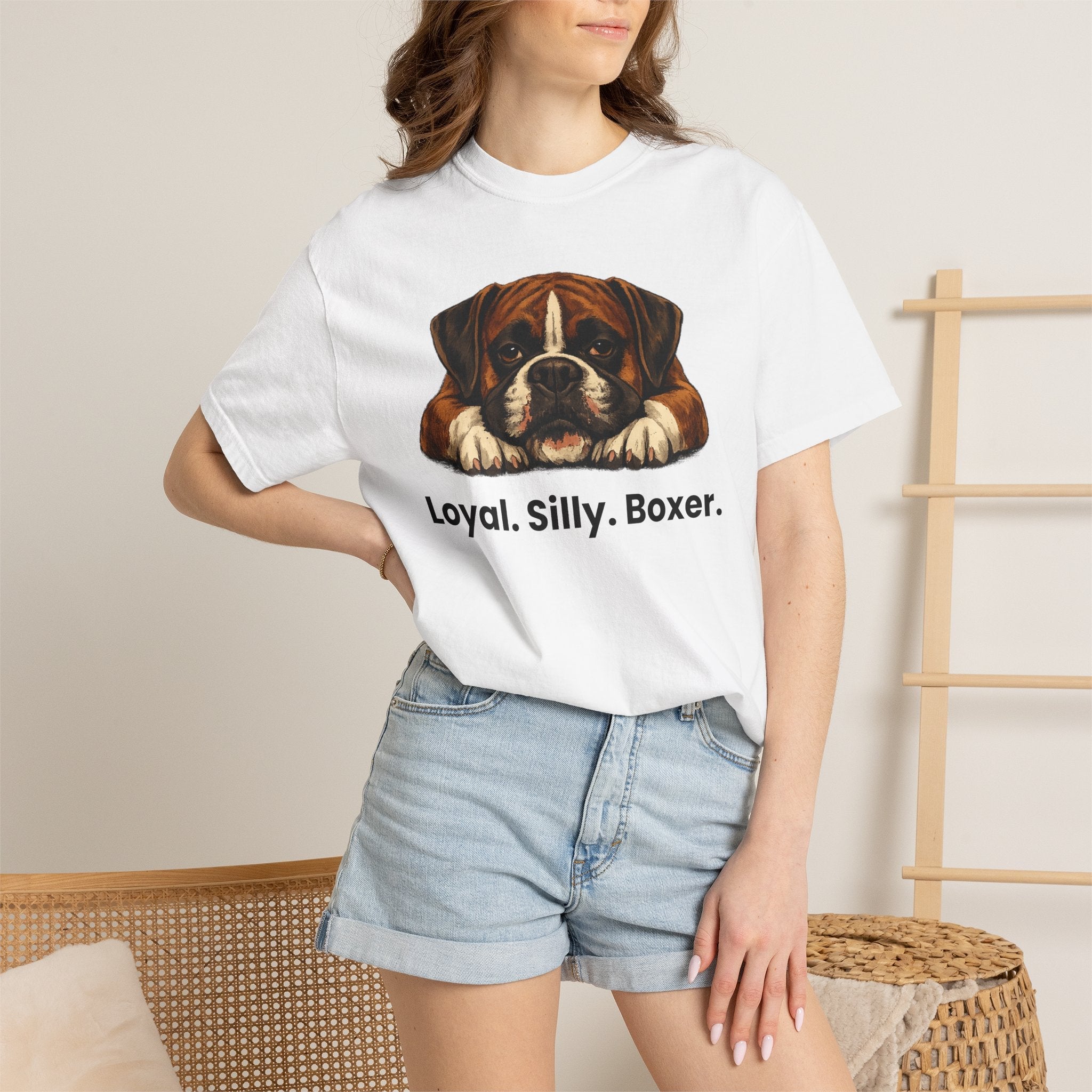 Boxer Dog T-Shirt — "Loyal. Silly. Boxer." Cute Pet Lover Tee - TooEasy Gear