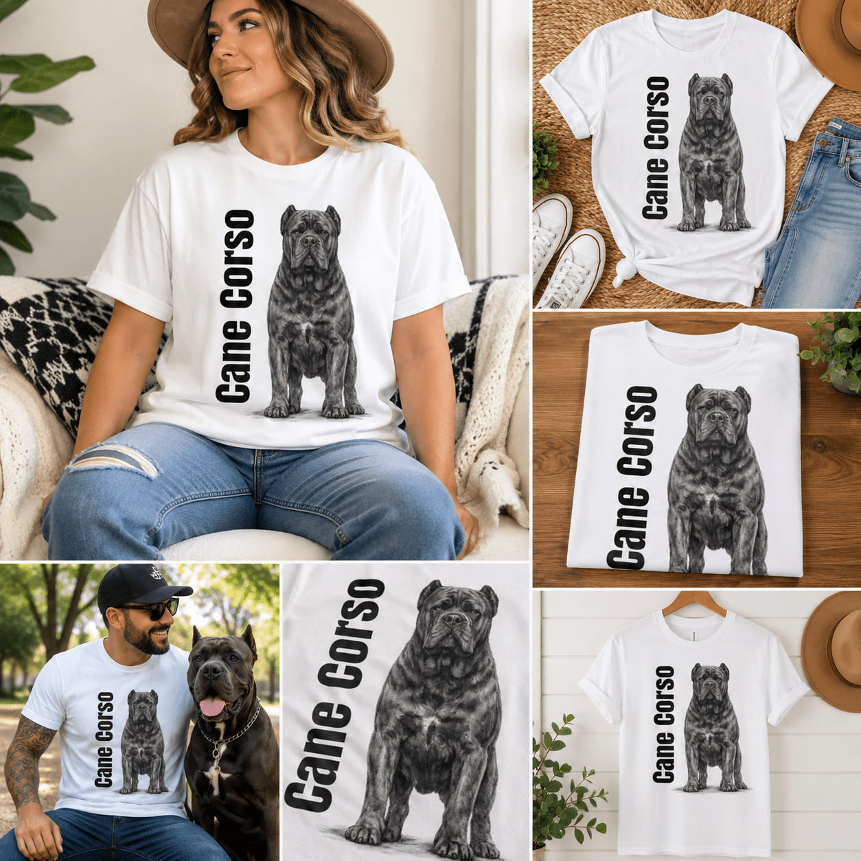 Cane Corso Graphic T-Shirt — Cane Corso Dog Tee - TooEasy Gear