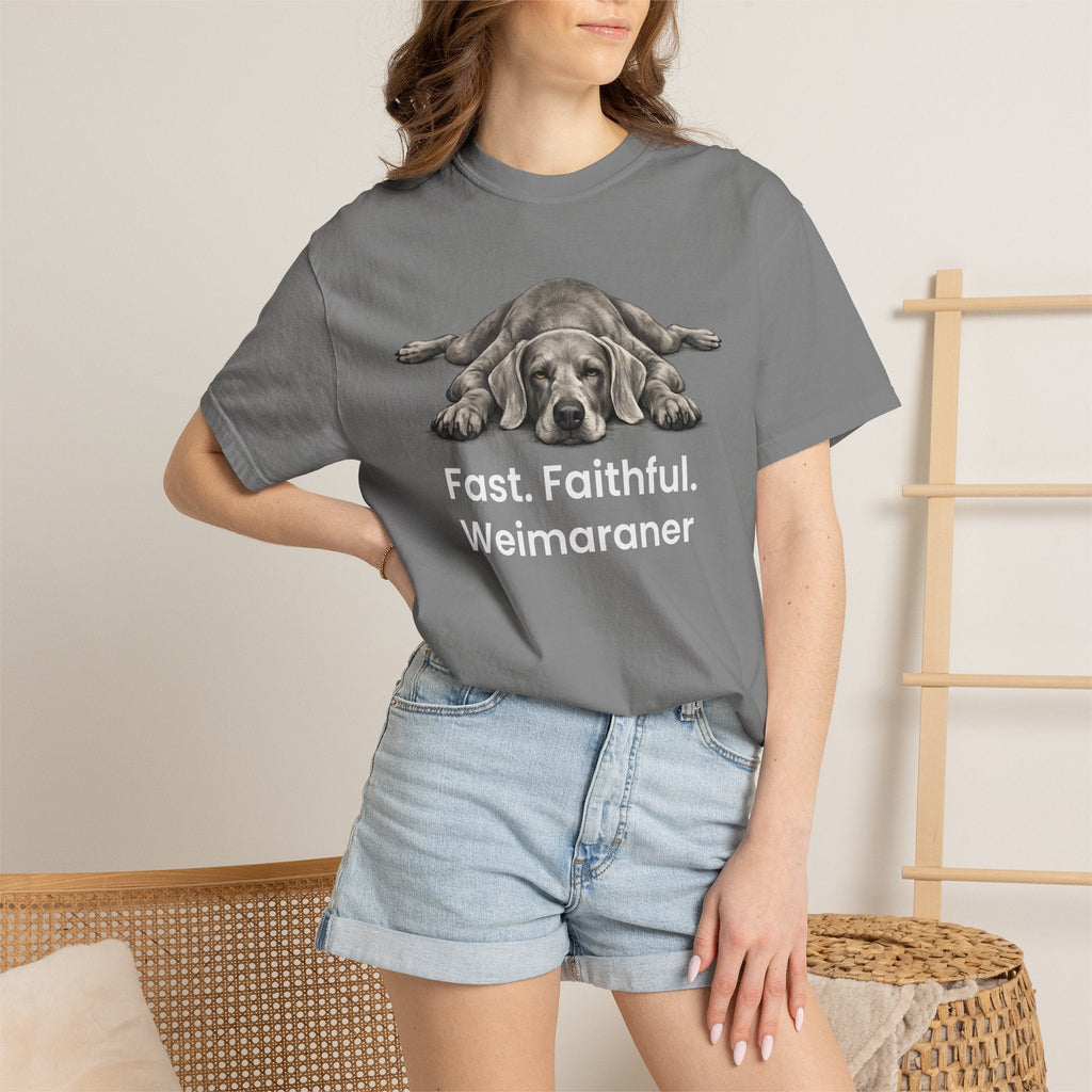 Fast Faithful Weimaraner Dog T-Shirt - TooEasy Gear