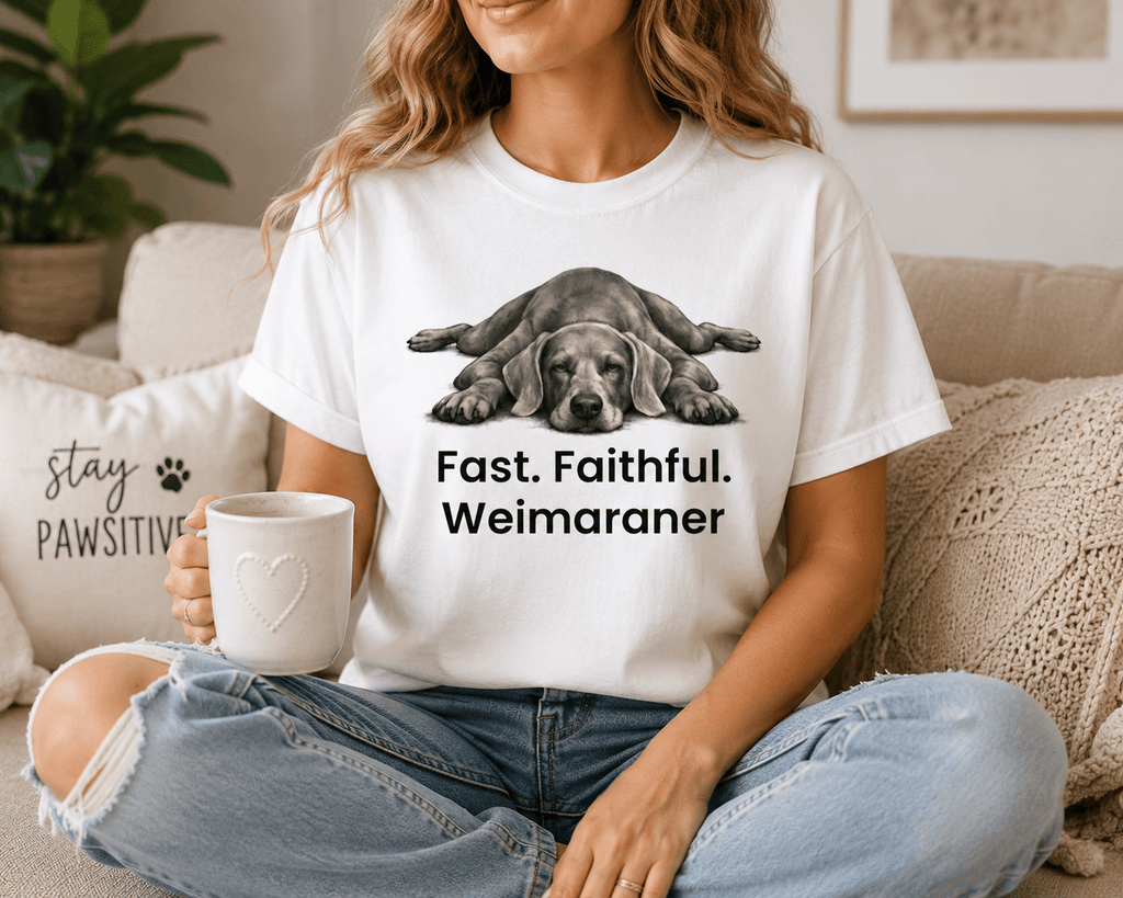 Fast Faithful Weimaraner Dog T-Shirt - TooEasy Gear
