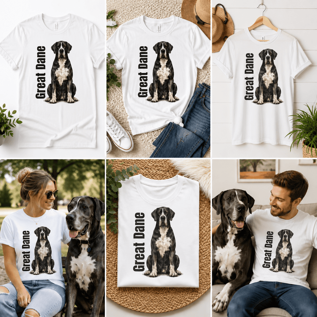 Great Dane Graphic T-Shirt | Great Dane Dog Tee - TooEasy Gear