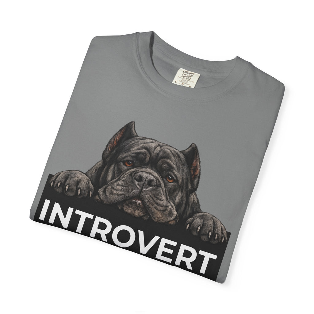 Introvert with a Cane Corso T-Shirt — Dog Lover Graphic Tee - TooEasy Gear