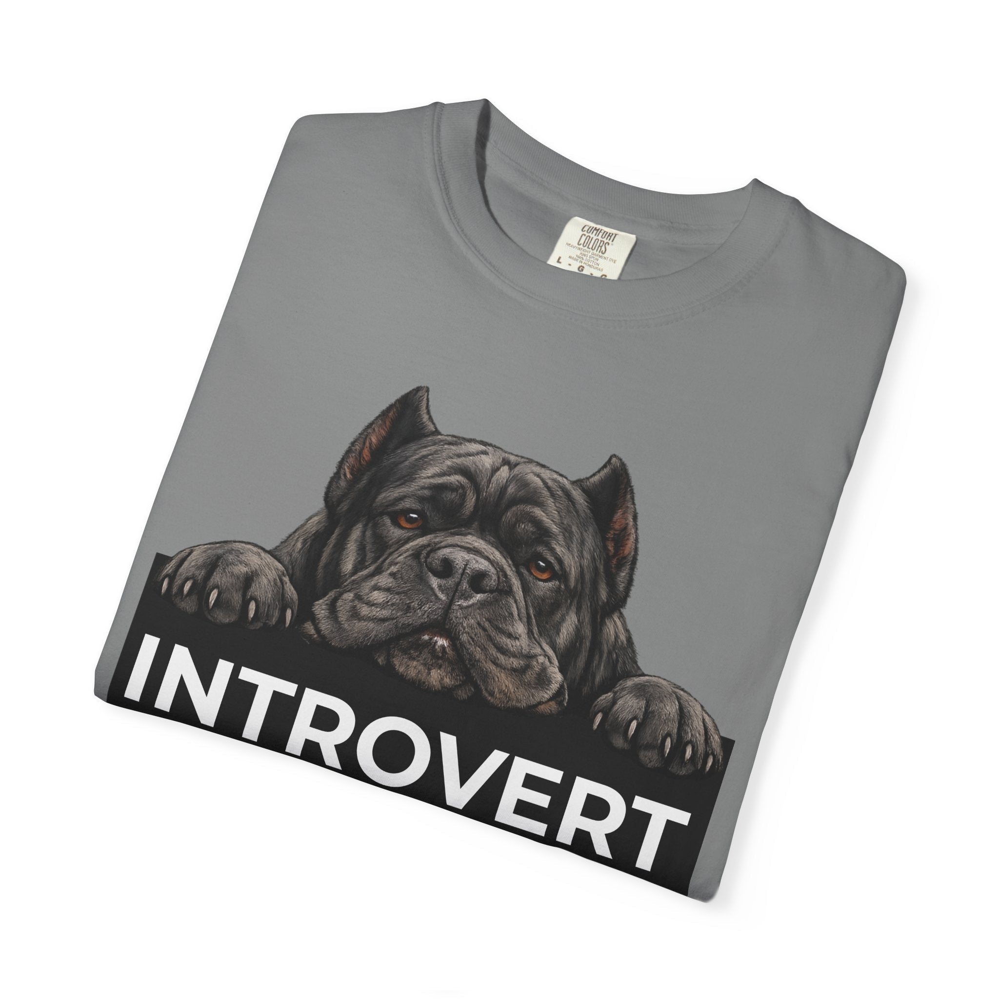 Introvert with a Cane Corso T-Shirt — Dog Lover Graphic Tee - TooEasy Gear