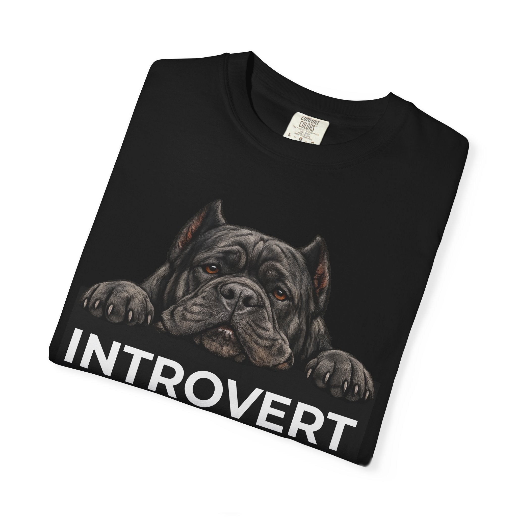 Introvert with a Cane Corso T-Shirt — Dog Lover Graphic Tee - TooEasy Gear