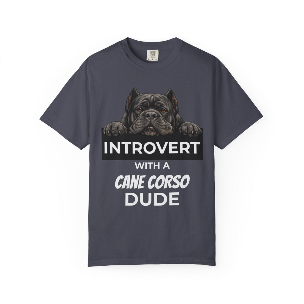 Introvert with a Cane Corso T-Shirt — Dog Lover Graphic Tee - TooEasy Gear