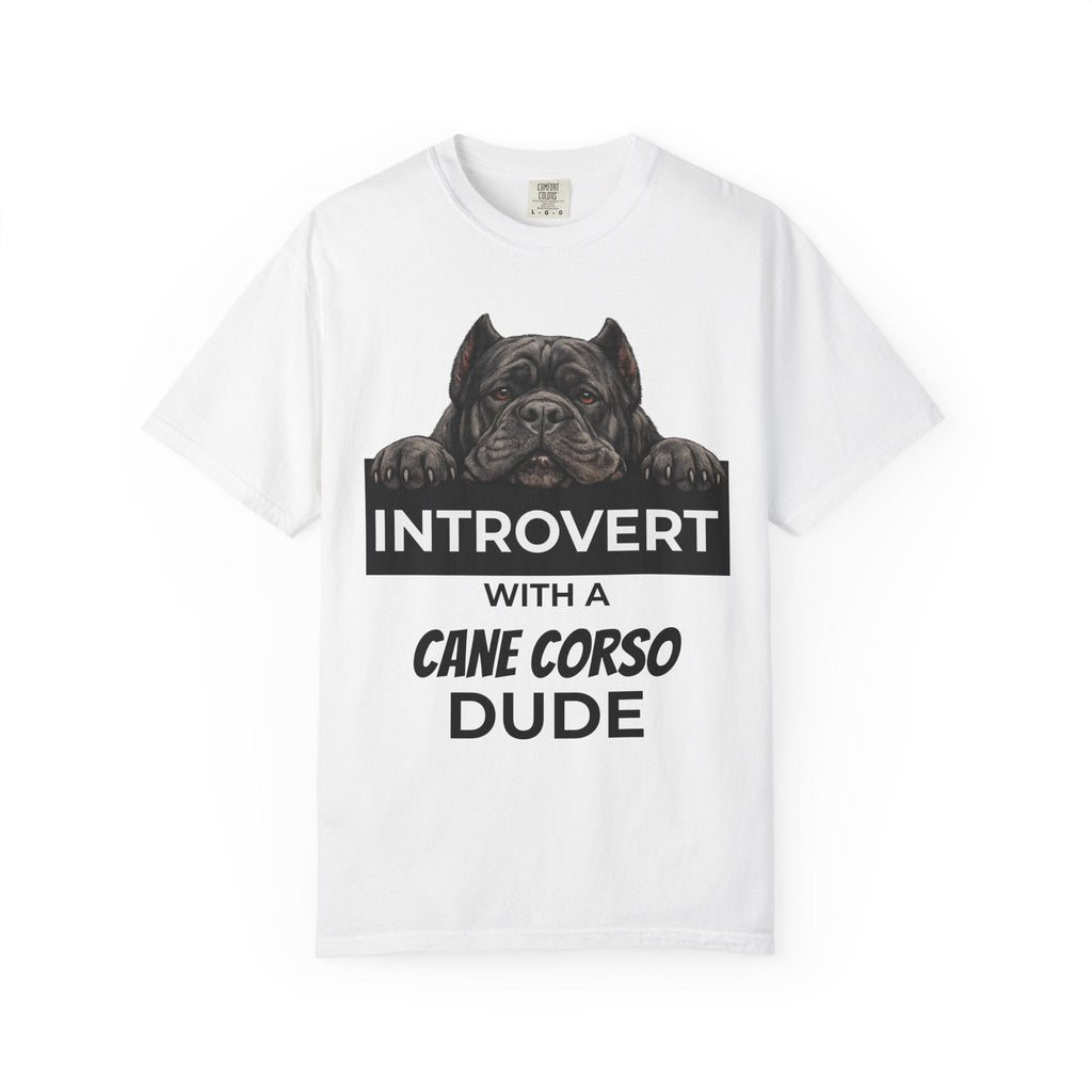 Introvert with a Cane Corso T-Shirt — Dog Lover Graphic Tee - TooEasy Gear