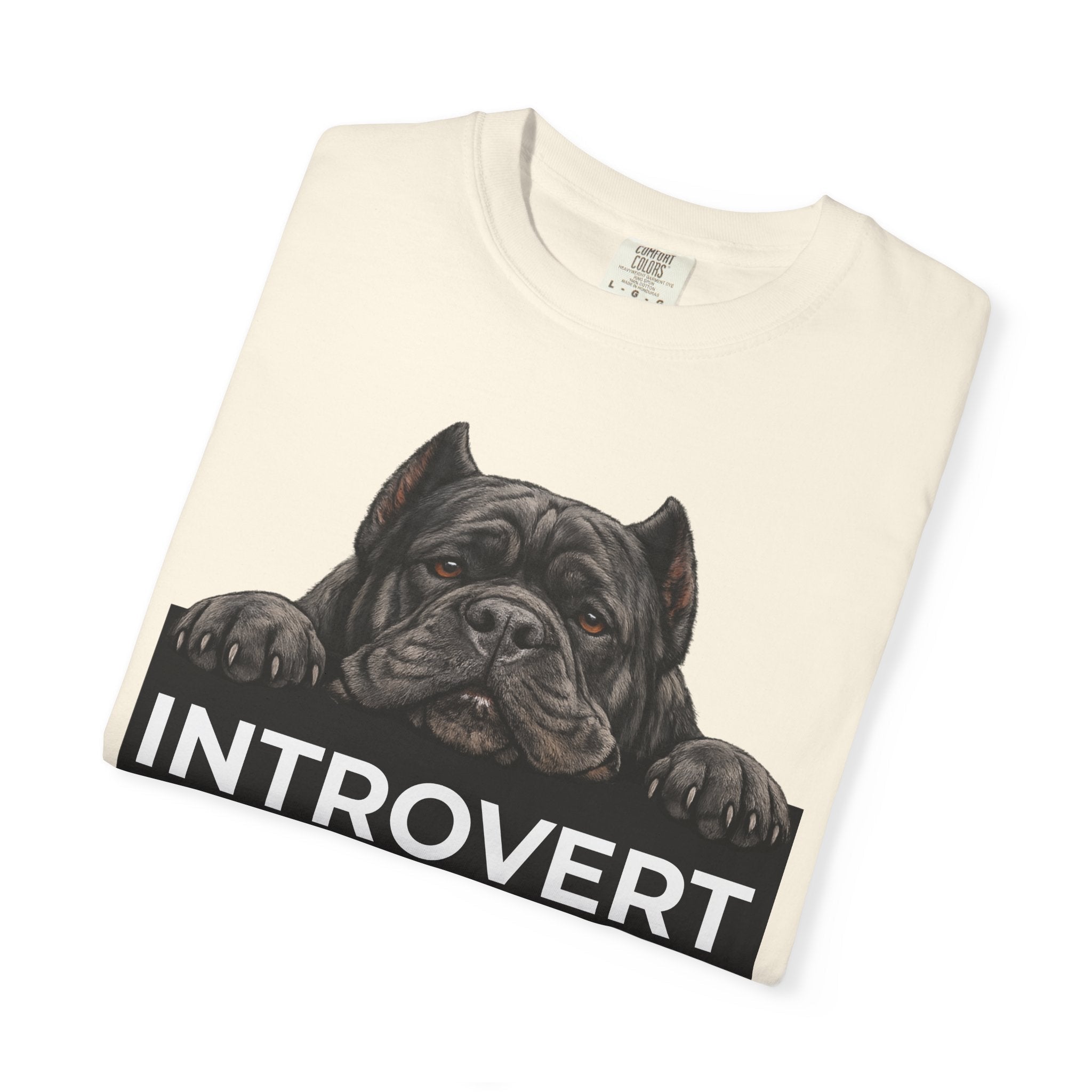 Introvert with a Cane Corso T-Shirt — Dog Lover Graphic Tee - TooEasy Gear