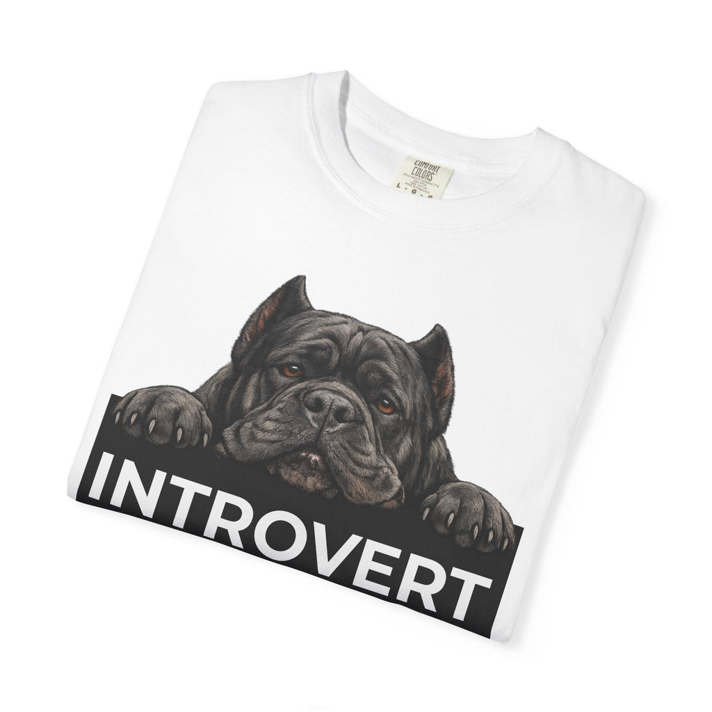 Introvert with a Cane Corso T-Shirt — Dog Lover Graphic Tee - TooEasy Gear