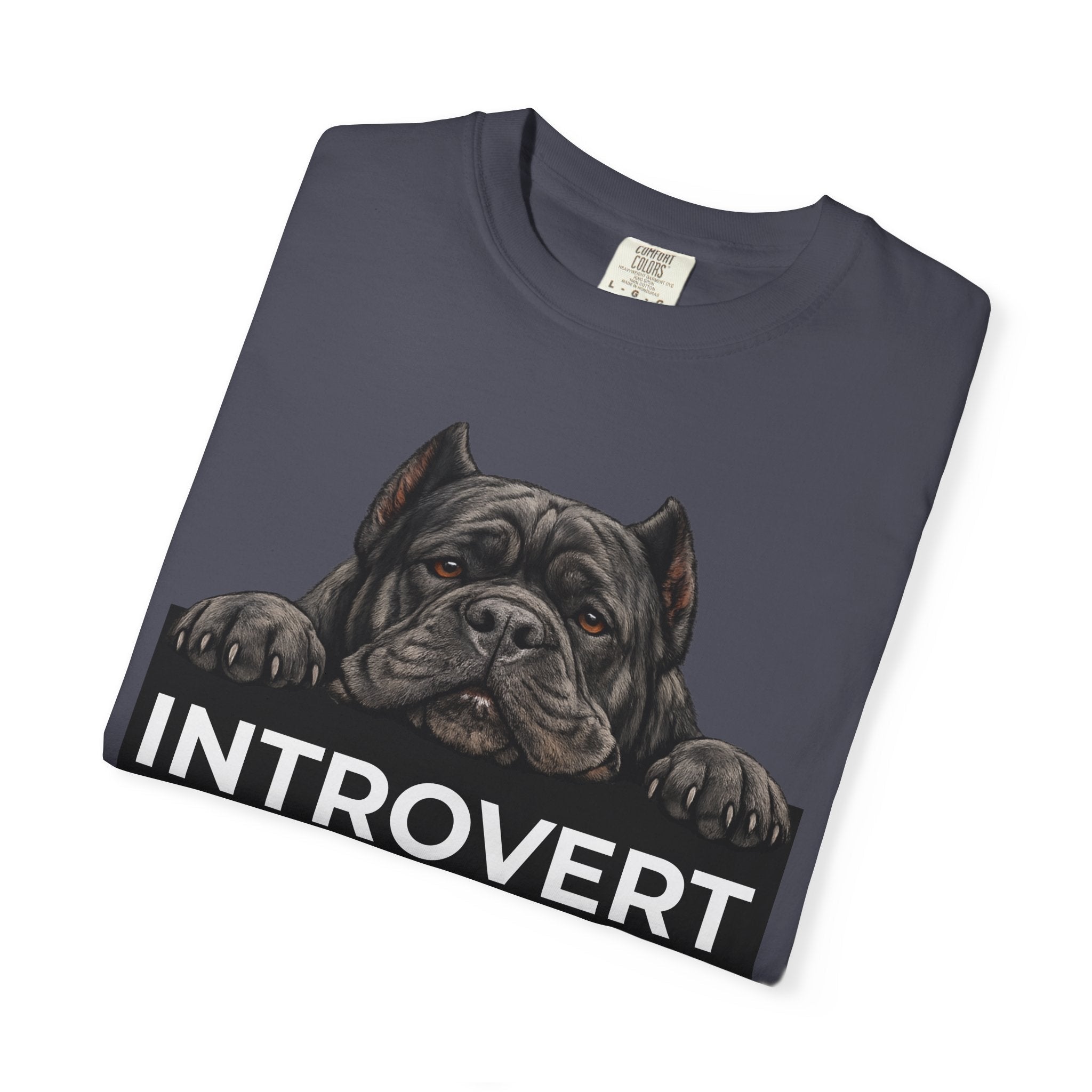 Introvert with a Cane Corso T-Shirt — Dog Lover Graphic Tee - TooEasy Gear