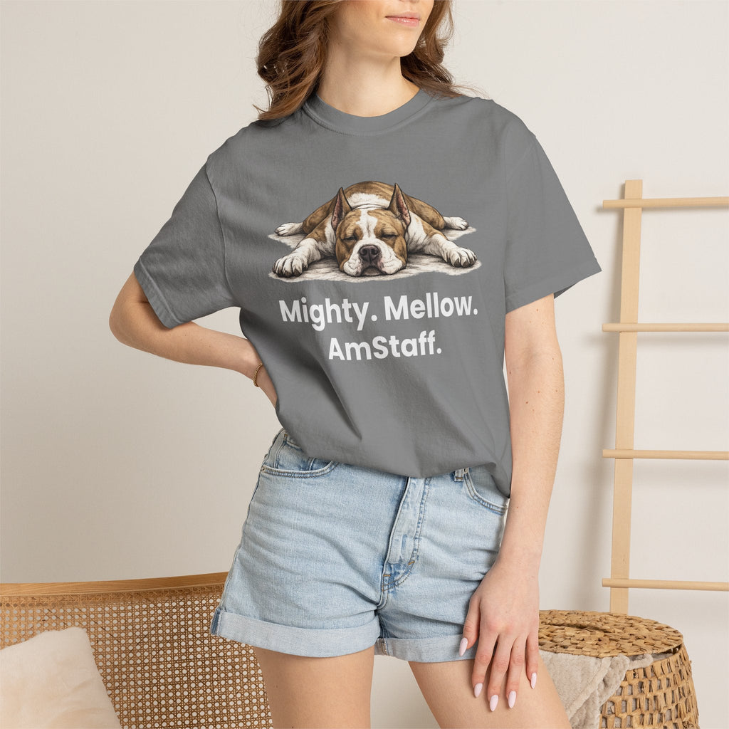 Mighty. Mellow. AmStaff. Graphic T-Shirt - TooEasy Gear