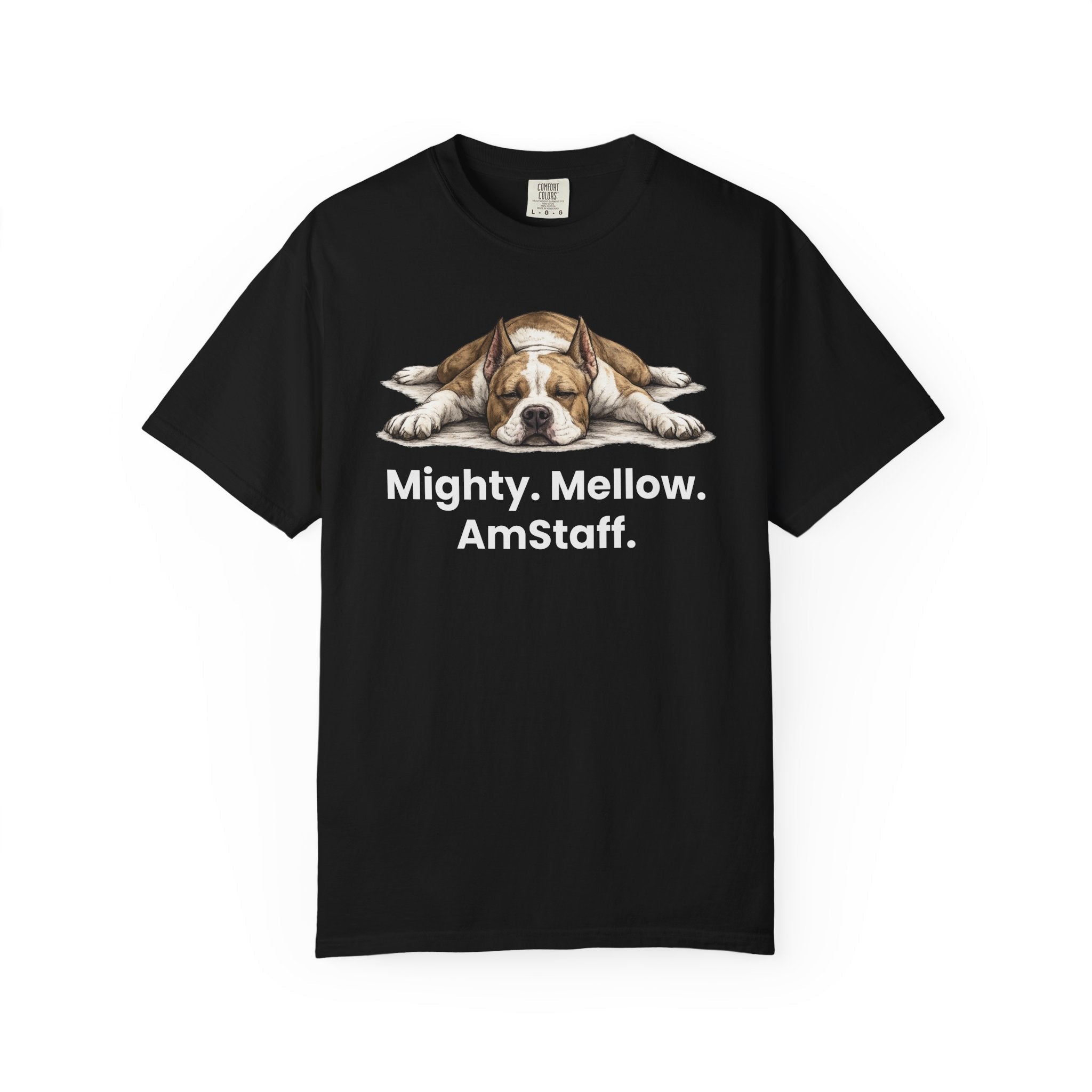 Mighty. Mellow. AmStaff. Graphic T-Shirt - TooEasy Gear