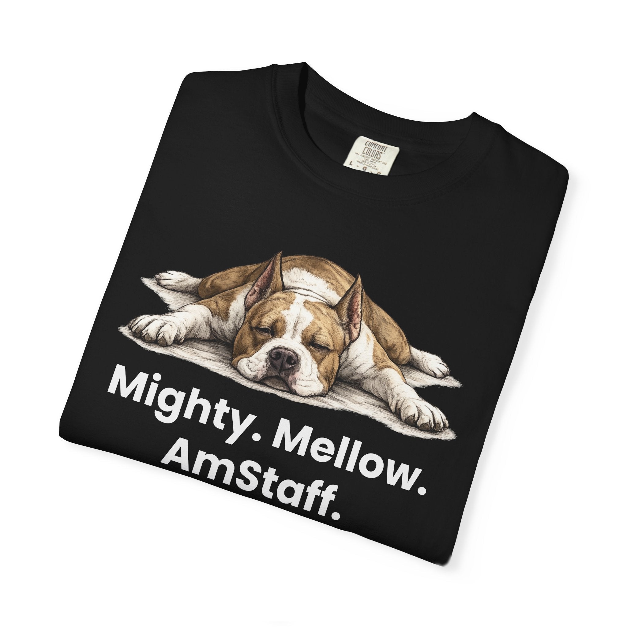 Mighty. Mellow. AmStaff. Graphic T-Shirt - TooEasy Gear