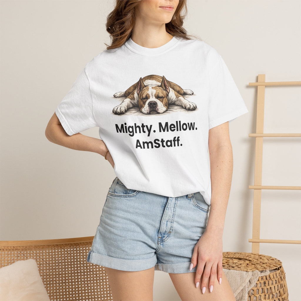 Mighty. Mellow. AmStaff. Graphic T-Shirt - TooEasy Gear