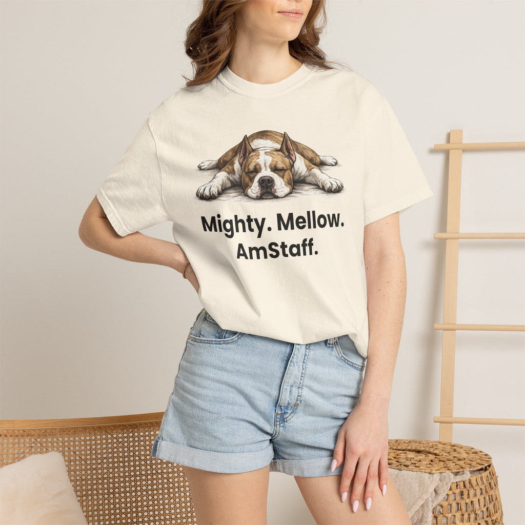 Mighty. Mellow. AmStaff. Graphic T-Shirt - TooEasy Gear