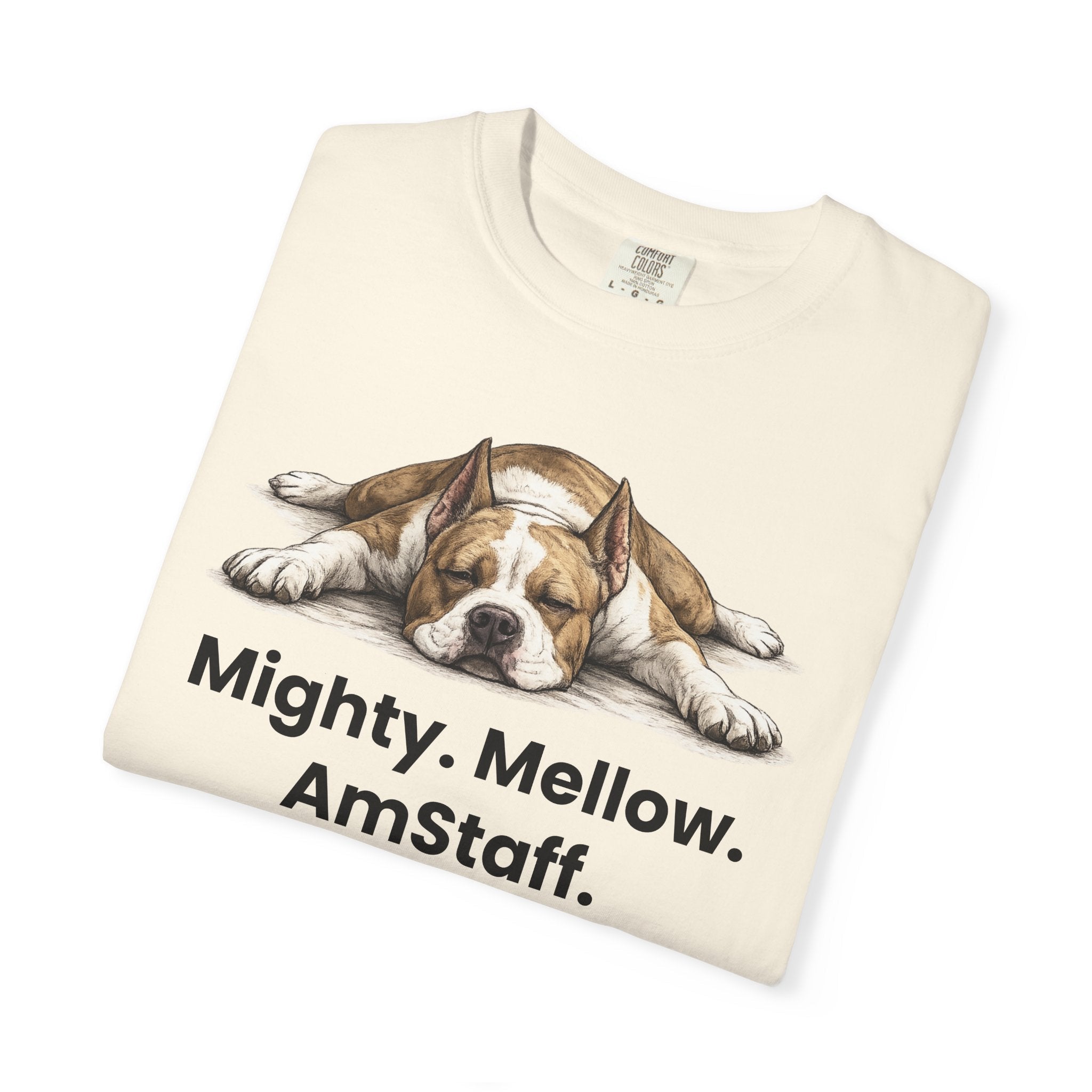 Mighty. Mellow. AmStaff. Graphic T-Shirt - TooEasy Gear