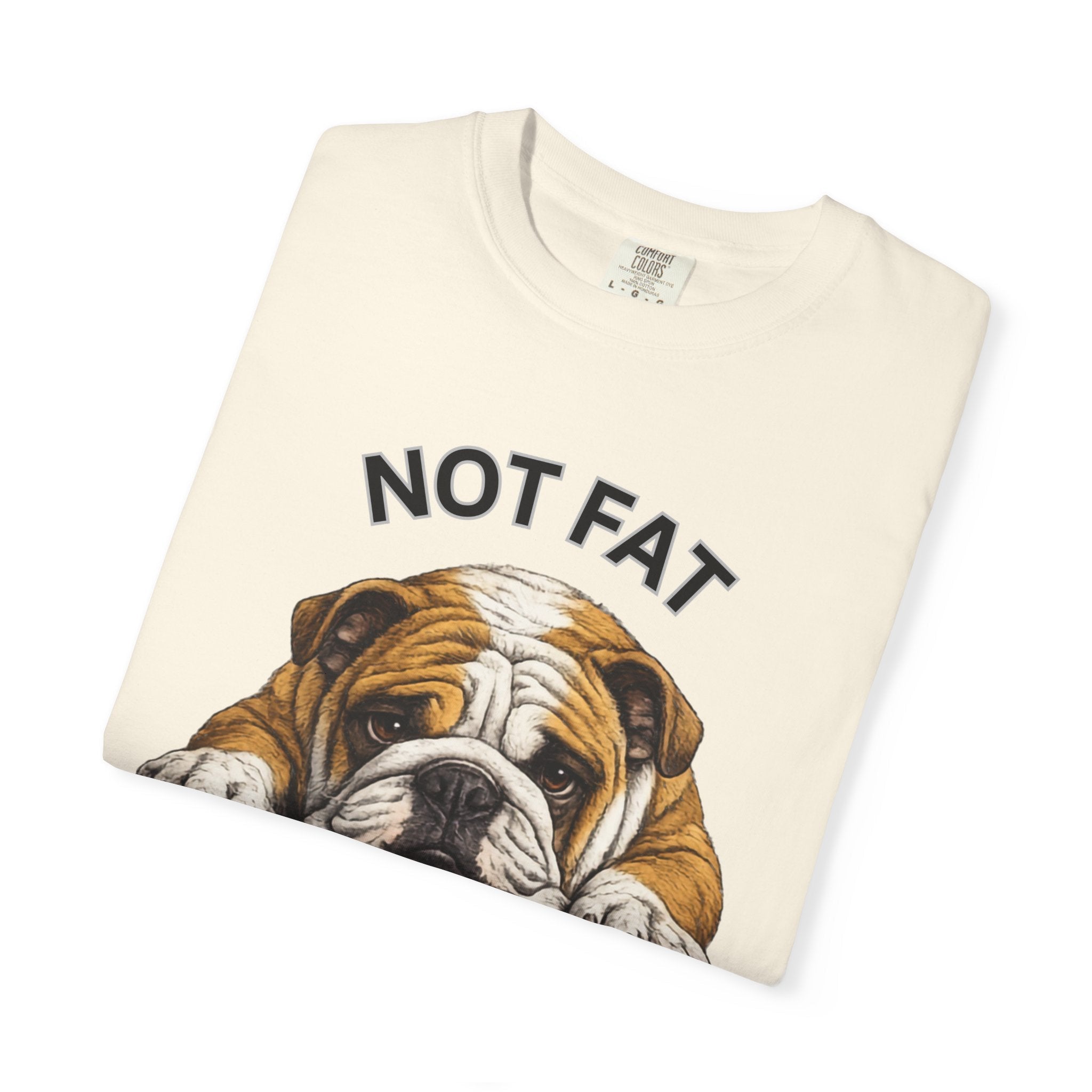 Not Fat Just Extra Bulldog T-Shirt | Bulldog Illustration, Funny Pet Shirt - TooEasy Gear