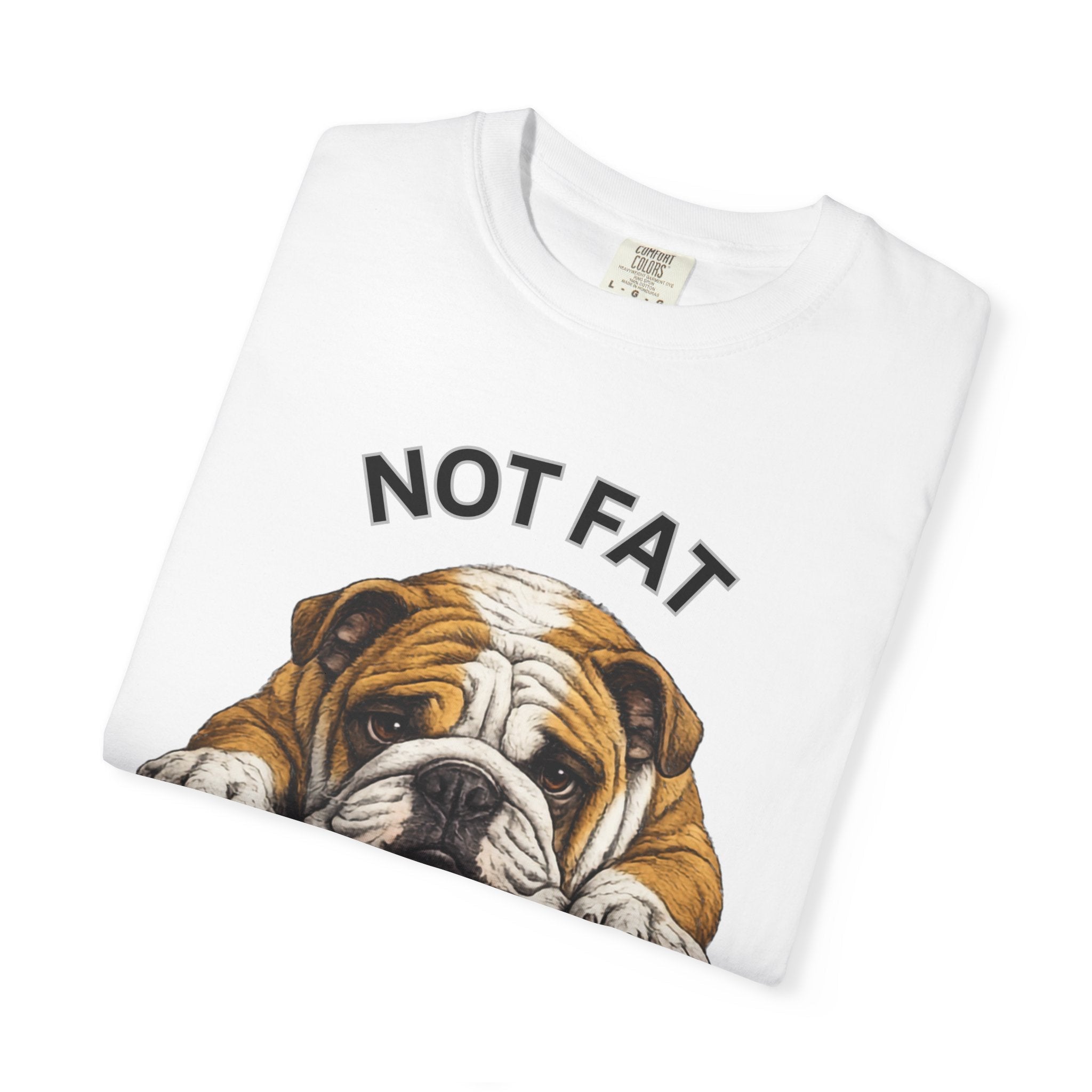 Not Fat Just Extra Bulldog T-Shirt | Bulldog Illustration, Funny Pet Shirt - TooEasy Gear
