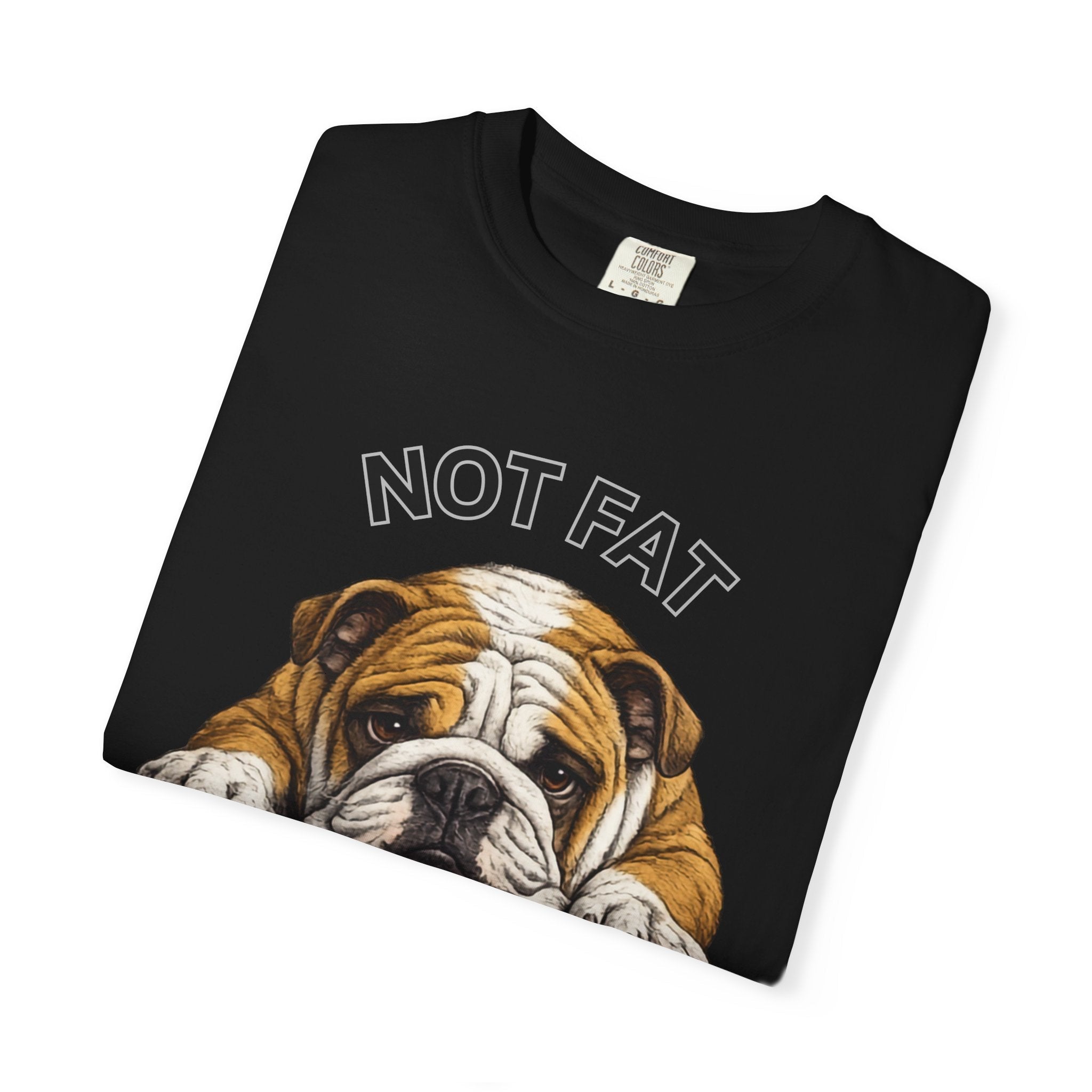 Not Fat Just Extra Bulldog T-Shirt | Bulldog Illustration, Funny Pet Shirt - TooEasy Gear