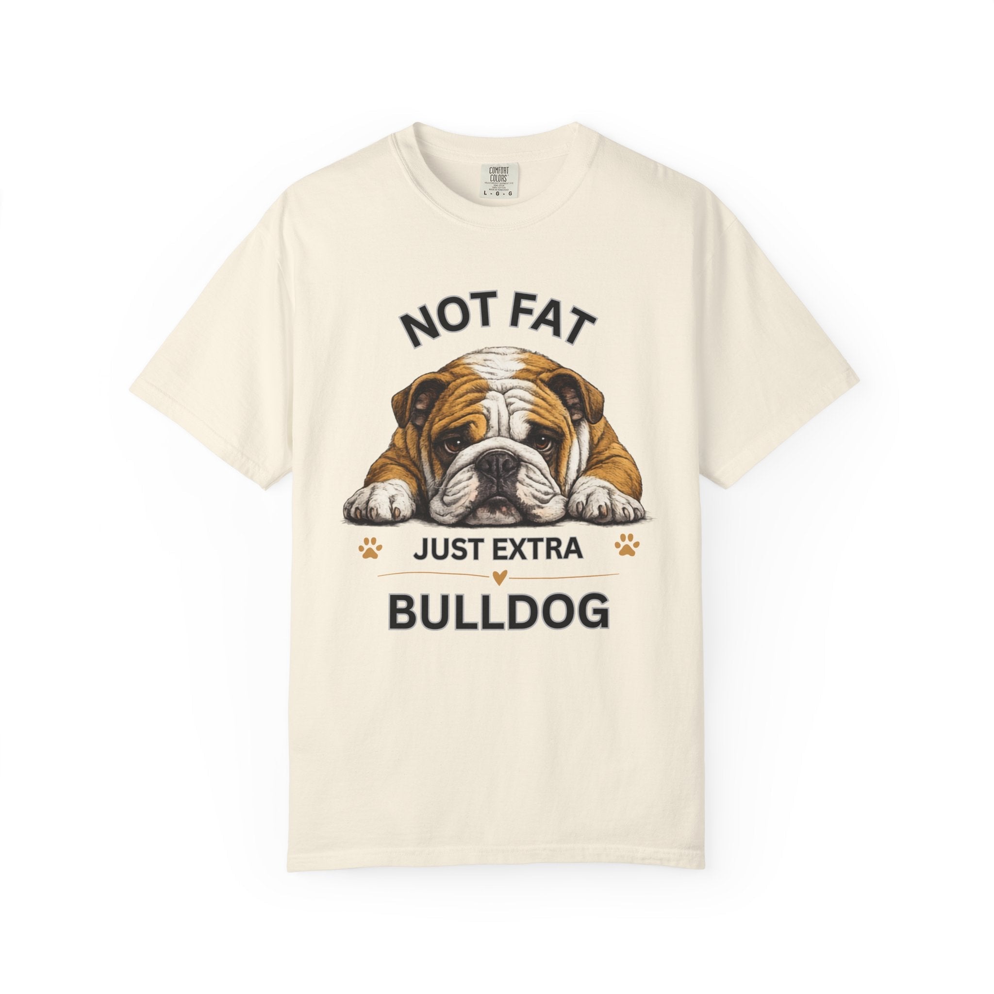 Not Fat Just Extra Bulldog T-Shirt | Bulldog Illustration, Funny Pet Shirt - TooEasy Gear