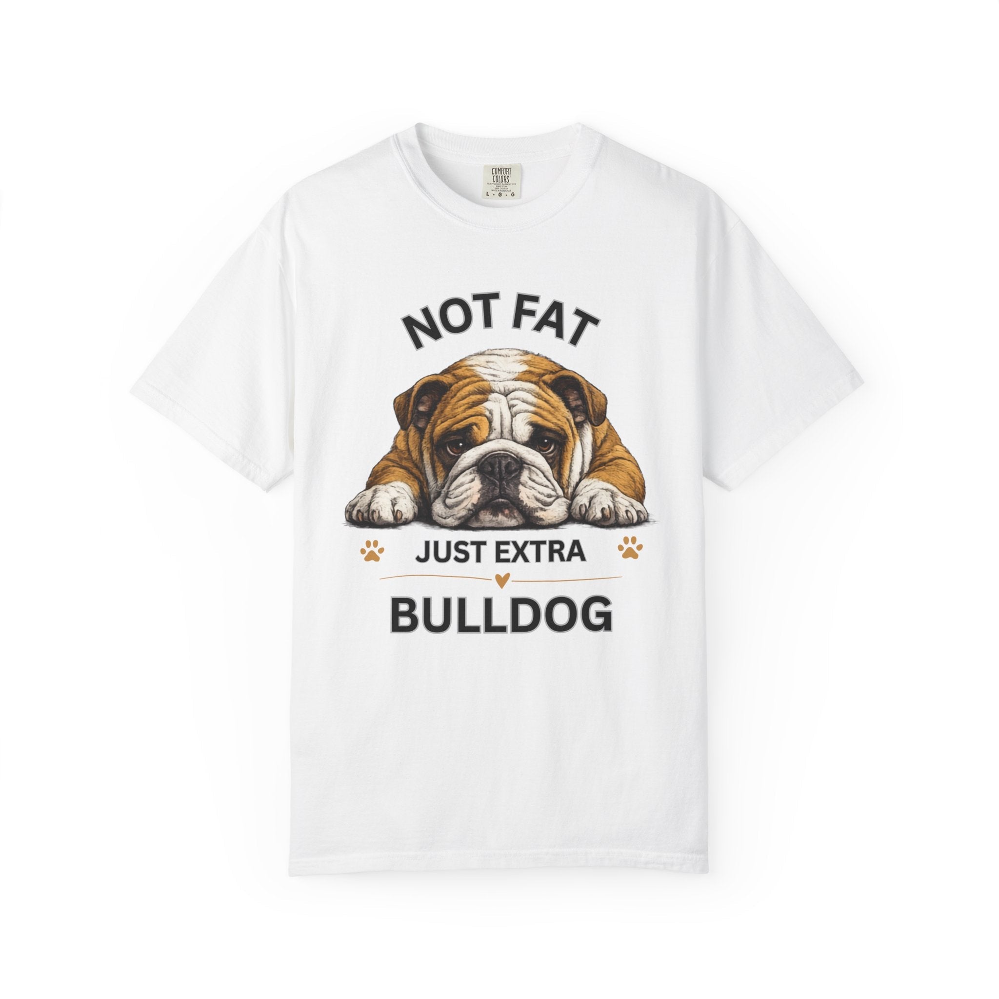 Not Fat Just Extra Bulldog T-Shirt | Bulldog Illustration, Funny Pet Shirt - TooEasy Gear