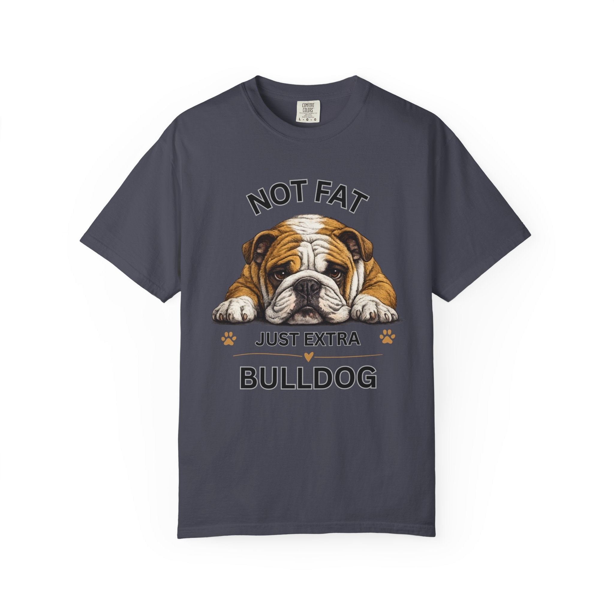 Not Fat Just Extra Bulldog T-Shirt | Bulldog Illustration, Funny Pet Shirt - TooEasy Gear